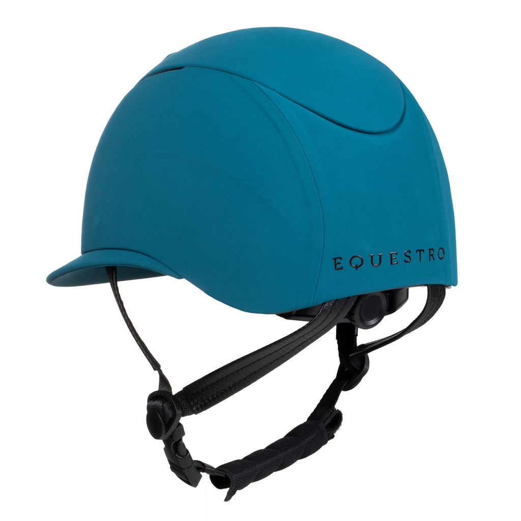 Women's helmet with wide visor and embossed logo homologation EN 1384-2023