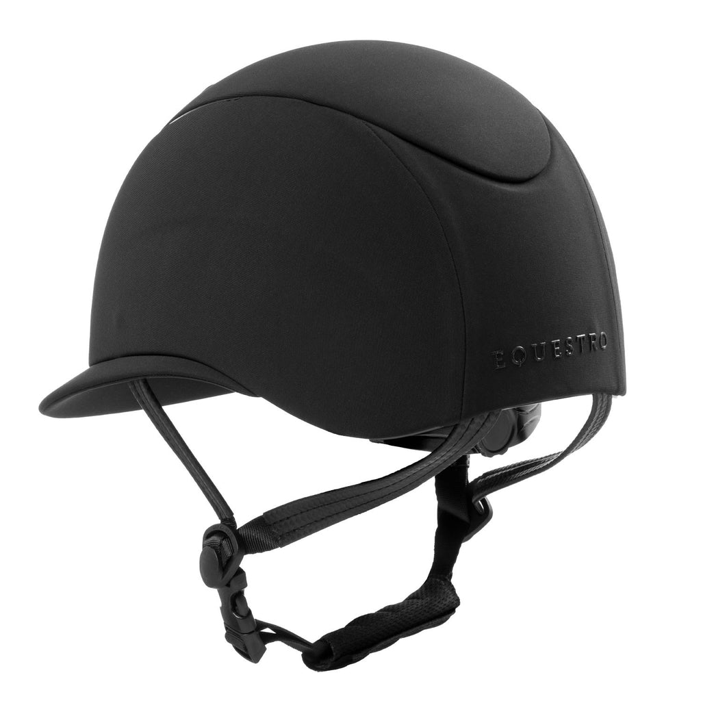 Women's helmet with wide visor and embossed logo homologation EN 1384-2023