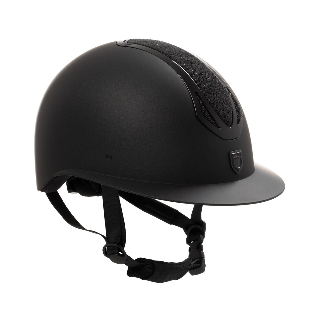 Azael Stone women's helmet with wide visor and rhinestones homologation EN 1384-2023