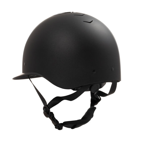 Equestro Azael Stone women's helmet with wide visor and rhinestones homologation EN 1384-2023