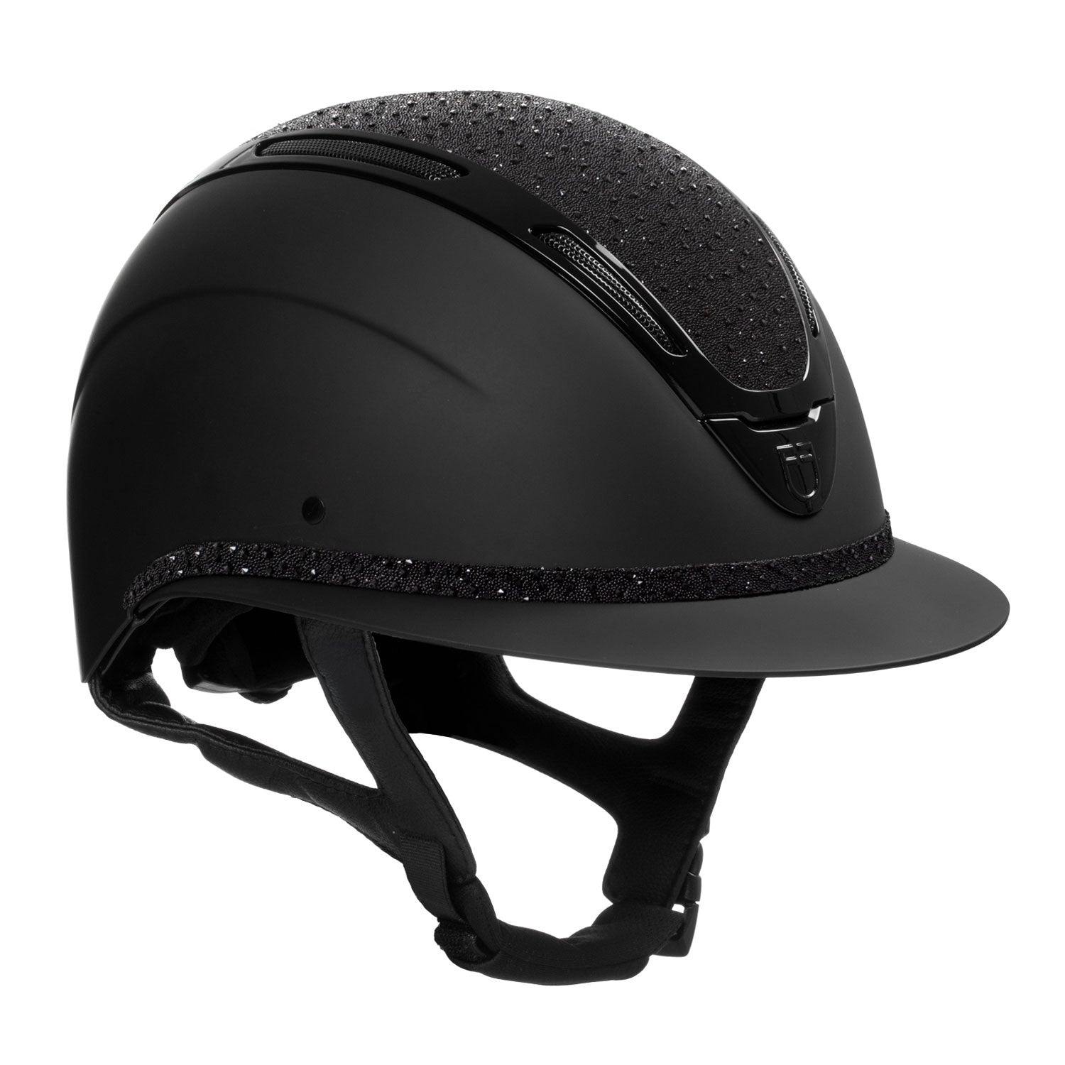 Women's Apocalypse helmet matte shell and rhinestones homologation EN 1384-2023