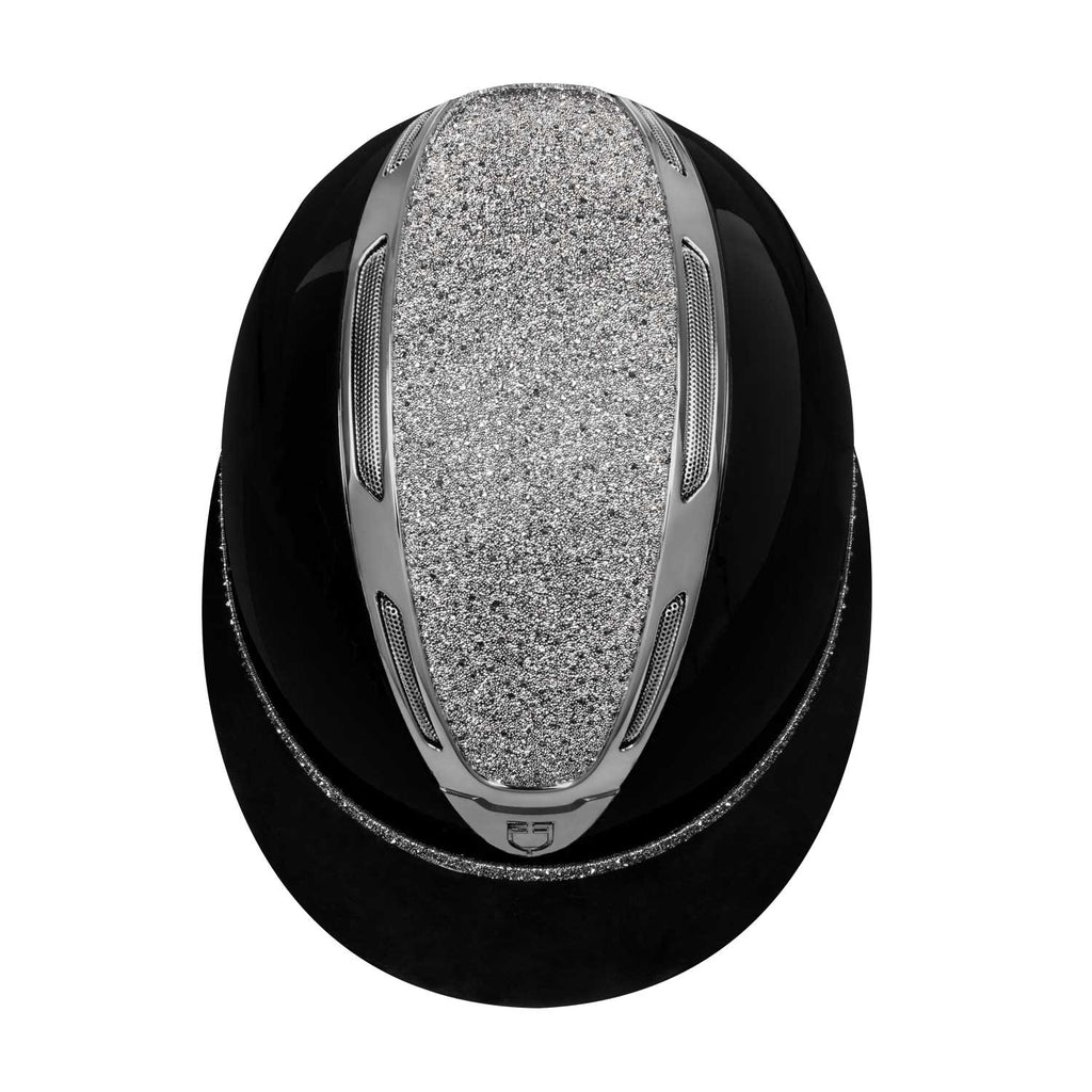 Women's Apocalypse helmet glossy shell and rhinestones homologation EN 1384-2023