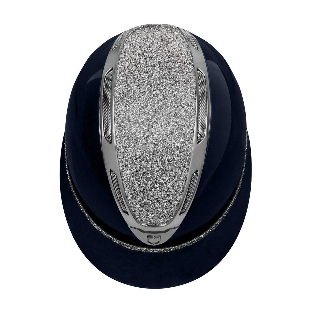 Women's Apocalypse helmet glossy shell and rhinestones homologation EN 1384-2023
