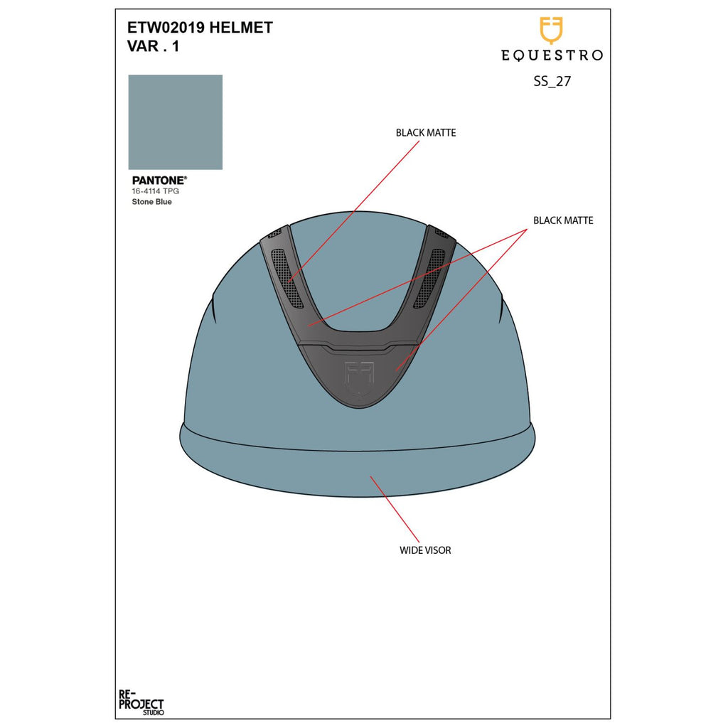 Women's Apocalypse helmet with fabric-coated shell homologation EN 1384-2023