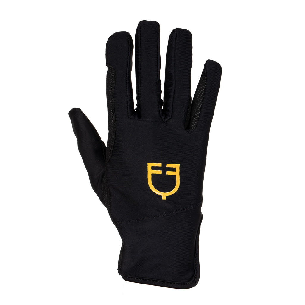 Women's gloves in special elastane fabric with logo