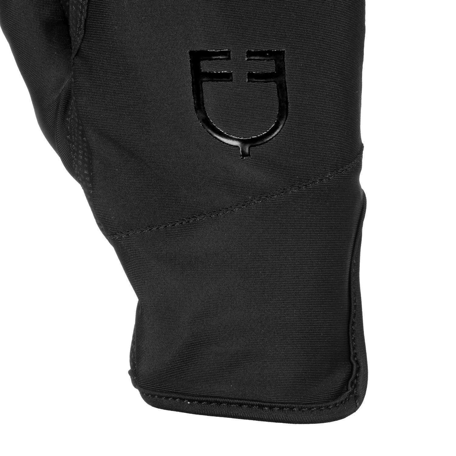 Women's gloves in special elastane fabric with logo