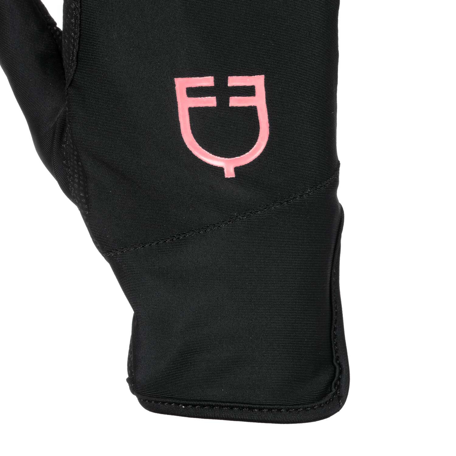 Women's gloves in special elastane fabric with logo