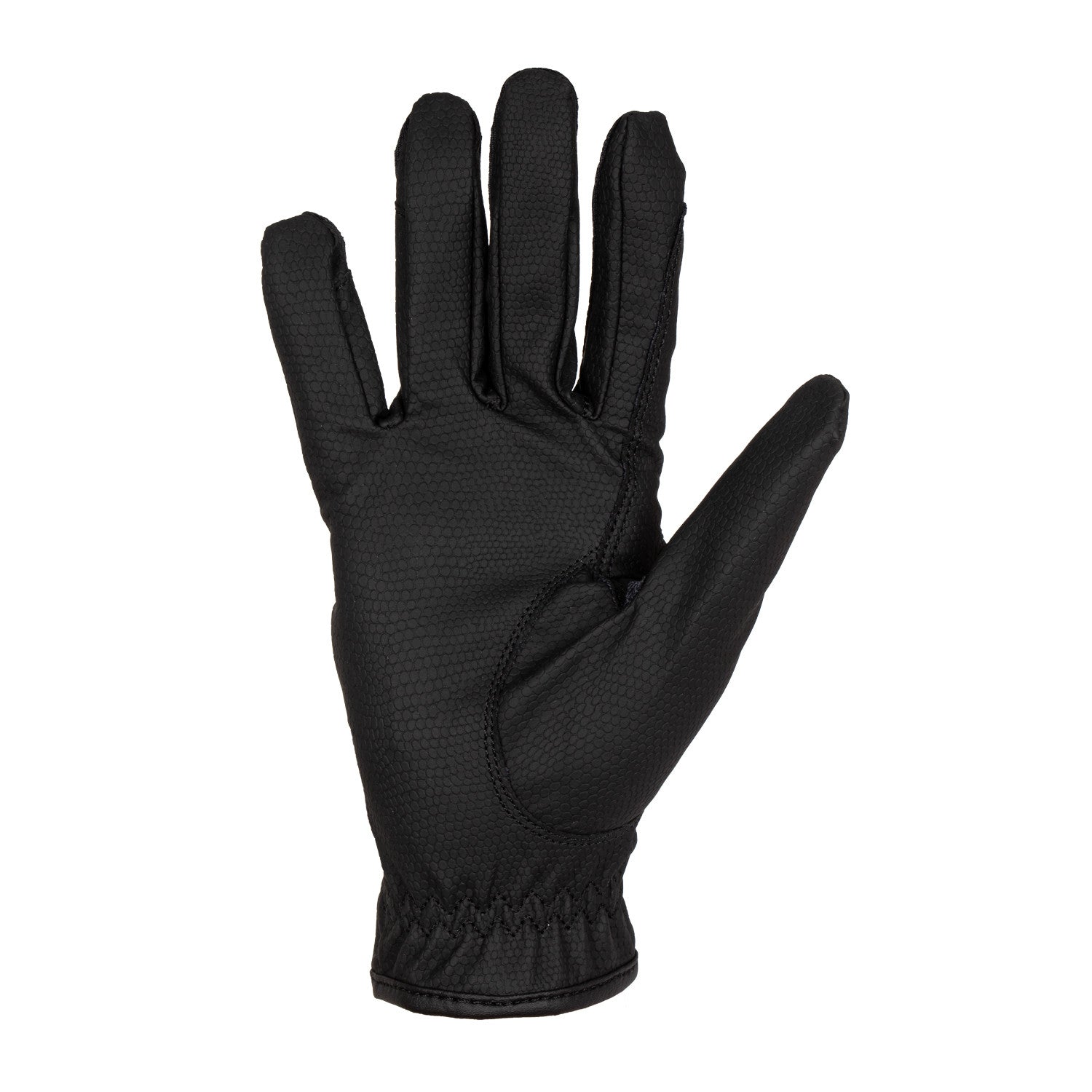 Women's gloves in soft technical fabric with glitter logo
