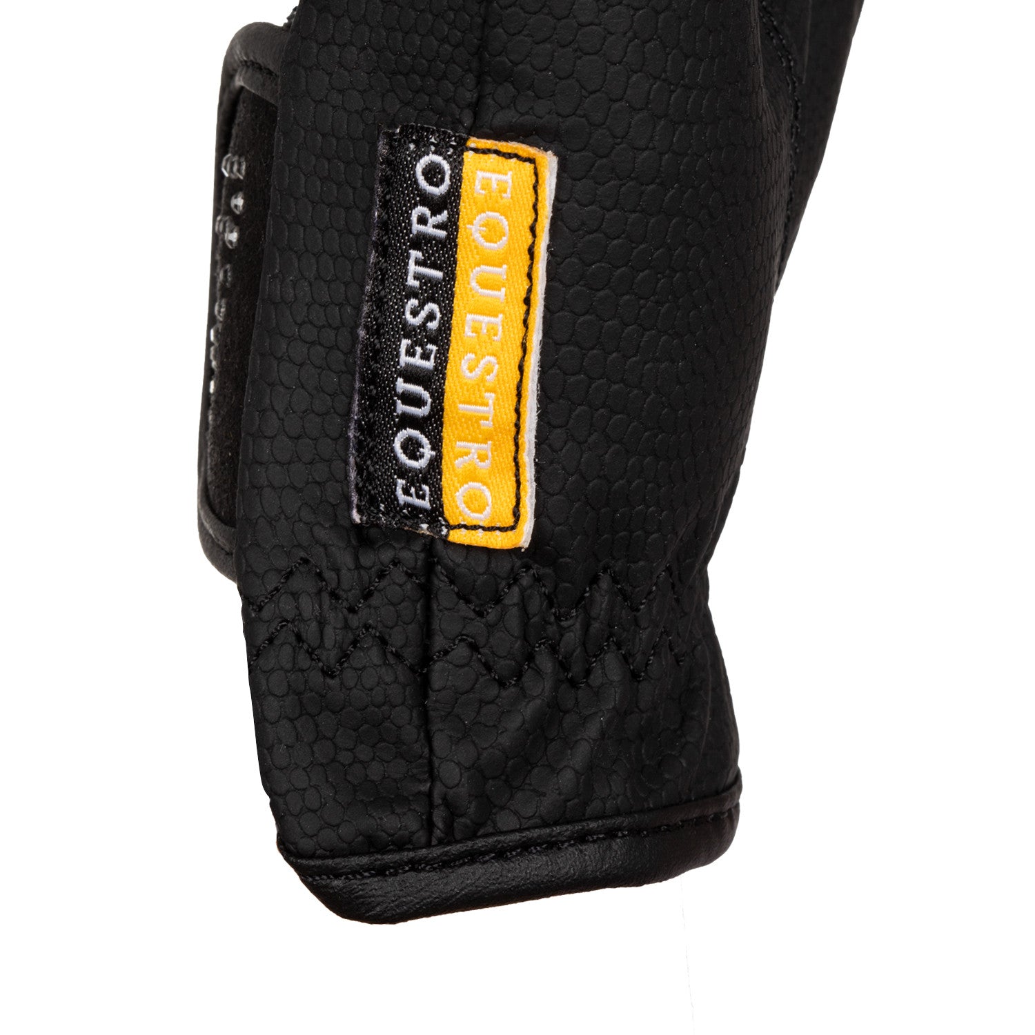 Women's gloves in soft technical fabric with glitter logo