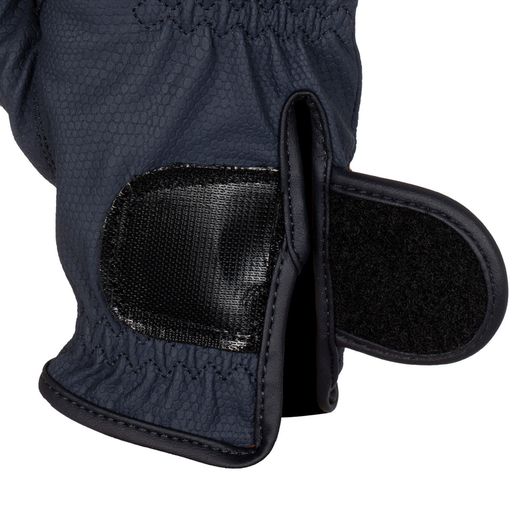 Women's gloves in soft technical fabric with glitter logo