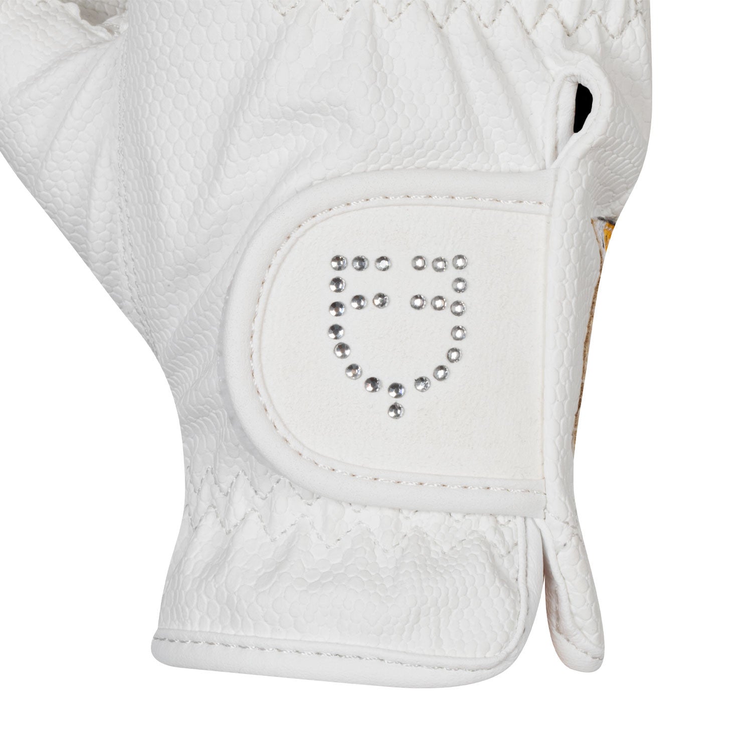 Women's gloves in soft technical fabric with glitter logo