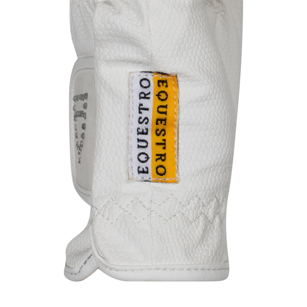 Women's gloves in soft technical fabric with glitter logo