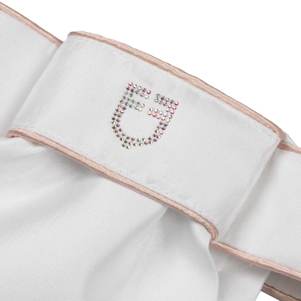 Dressage plastron rhinestone logo