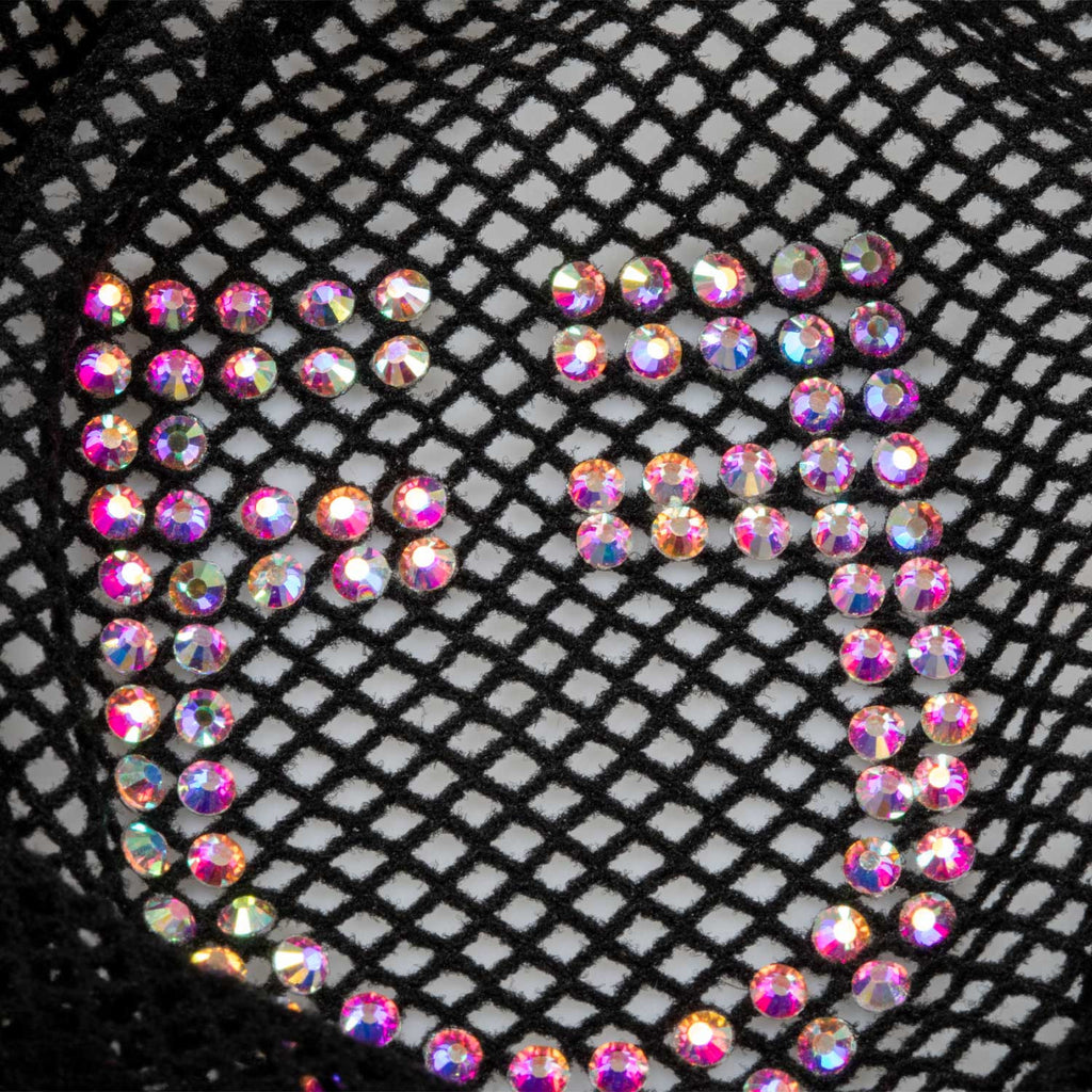 Hair net with rhinestones