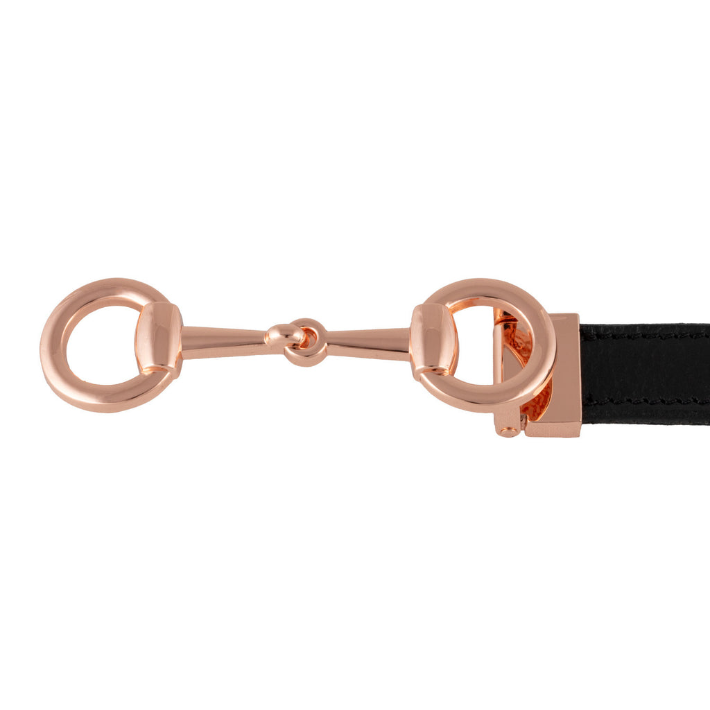 Women's clincher belt snaffle bit buckle