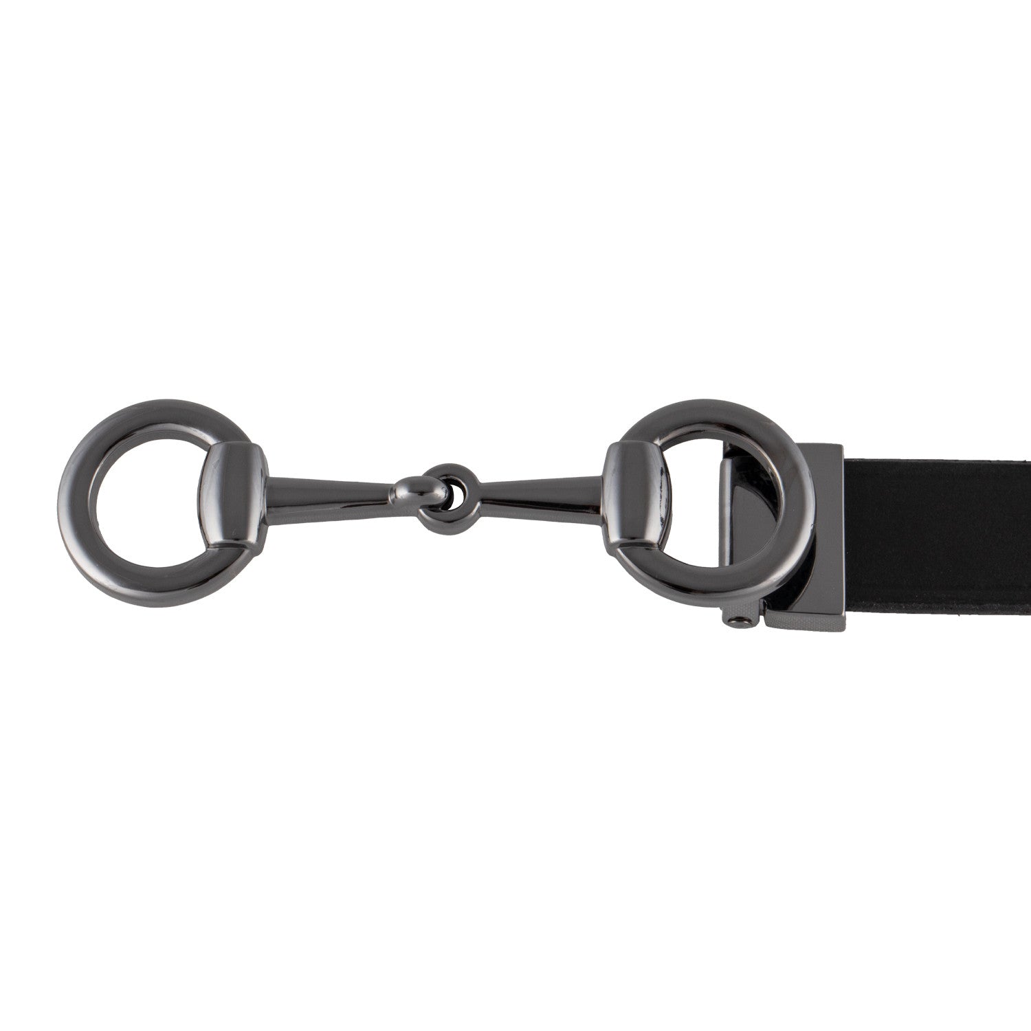Women's belt snaffle bit buckle