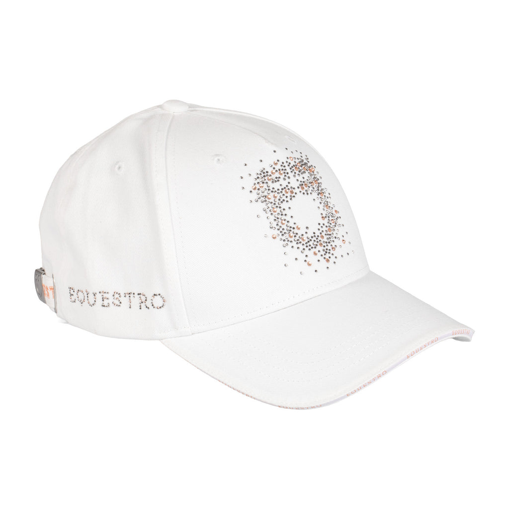 Baseball cap with rhinestone logo