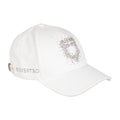Baseball cap with rhinestone logo