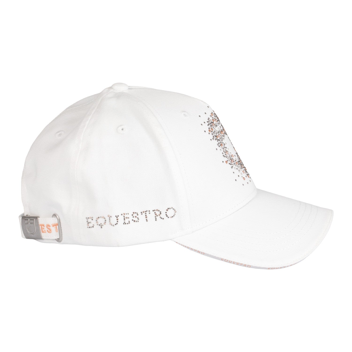 Baseball cap with rhinestone logo
