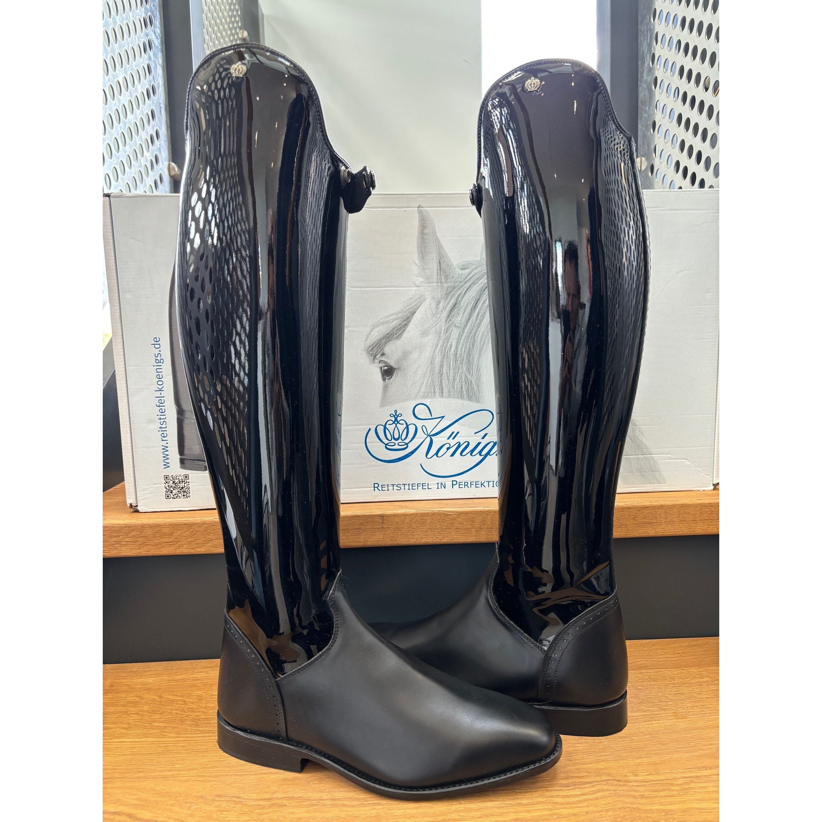 Konig Excelsior Boot - Black Patent