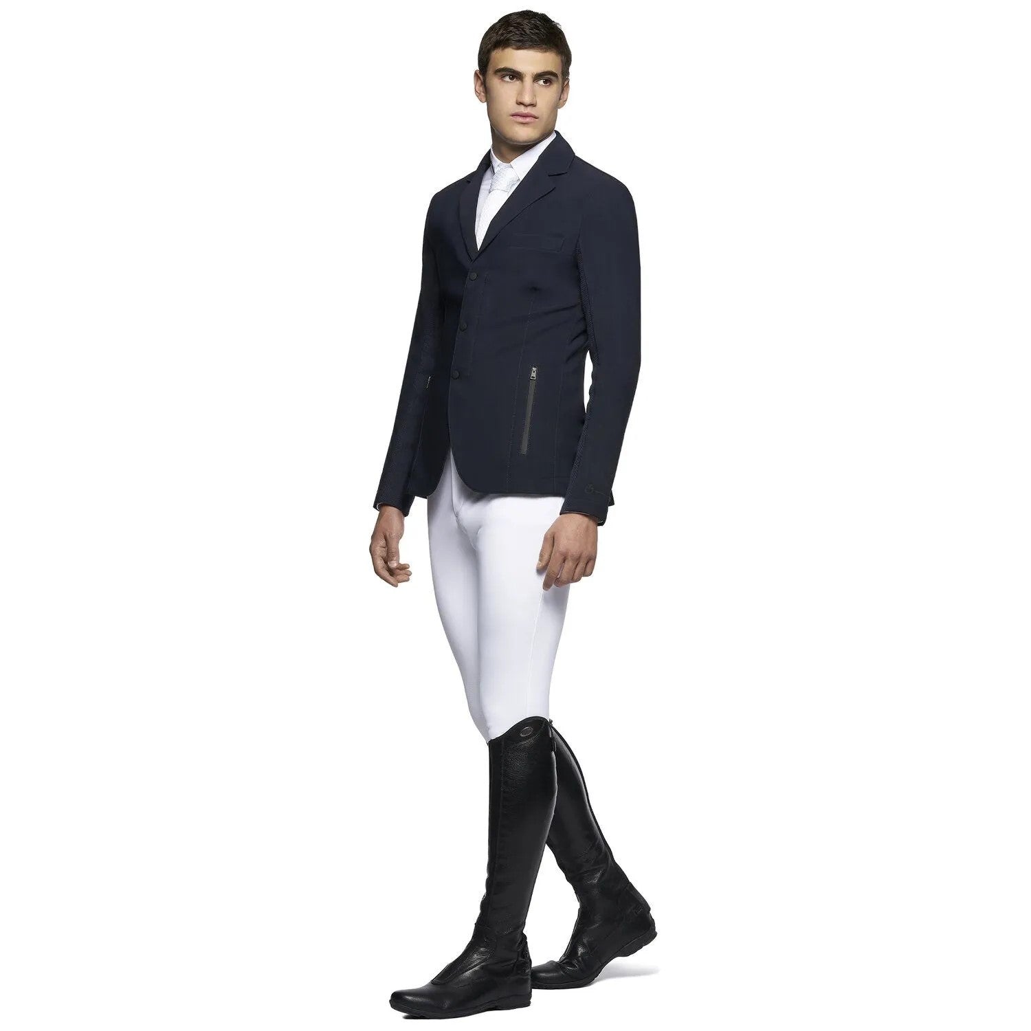 Cavalleria Toscana Mens R-EVO Light Tech Knit Zip Riding Jacket
