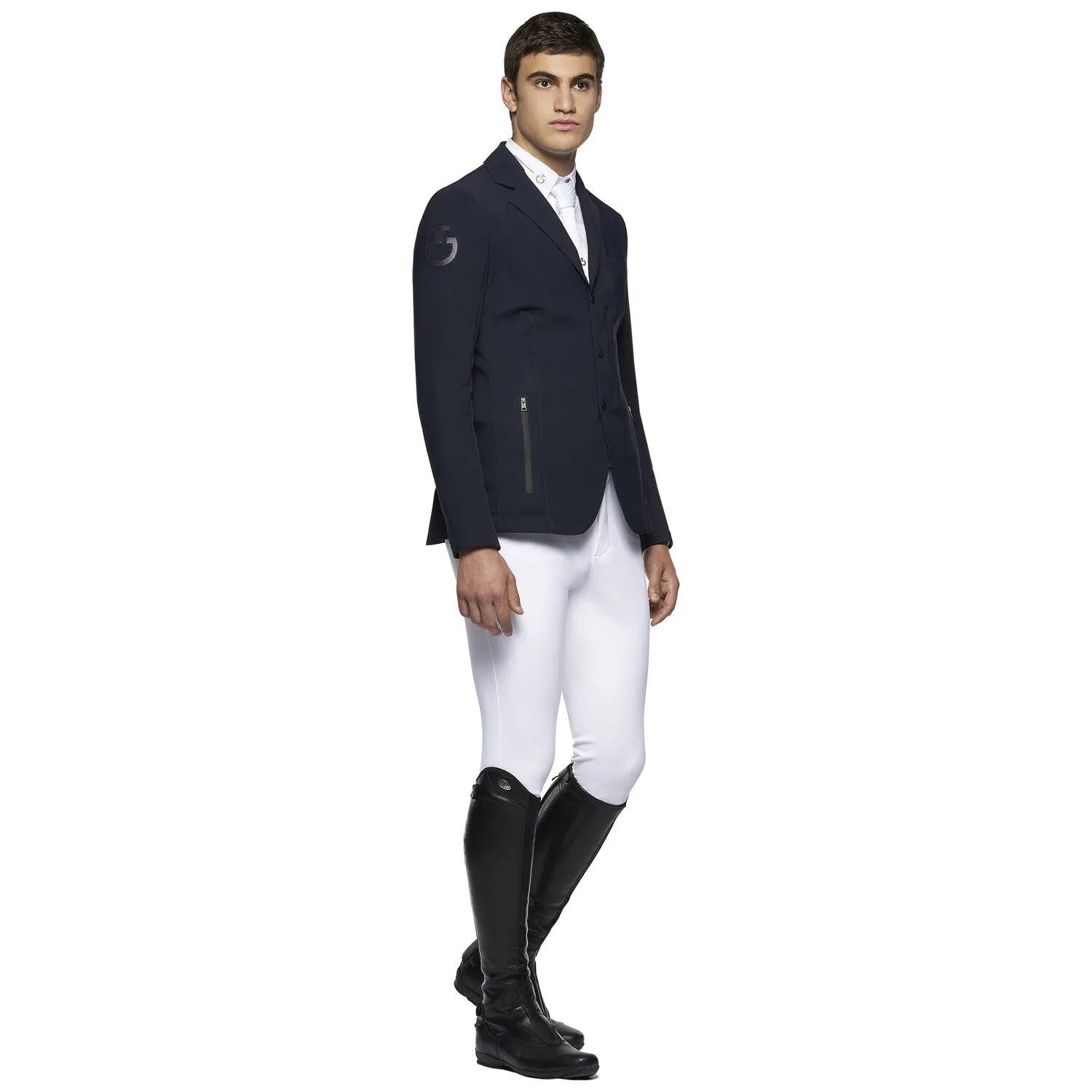 Cavalleria Toscana Mens R-EVO Light Tech Knit Zip Riding Jacket