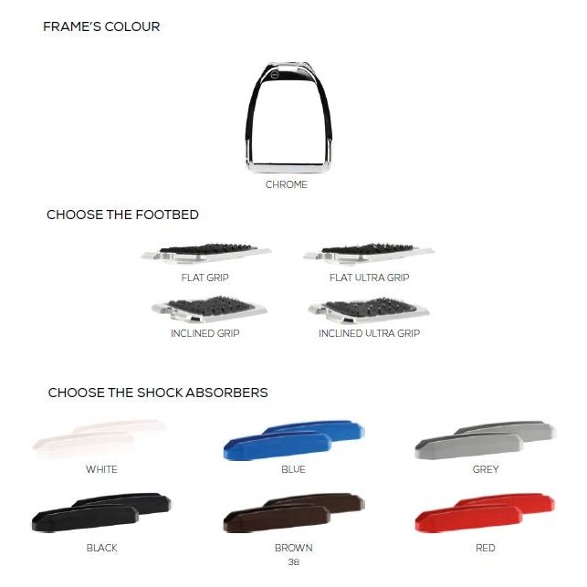 Flex-On Hunter H Stirrup - Chromed for super shine!