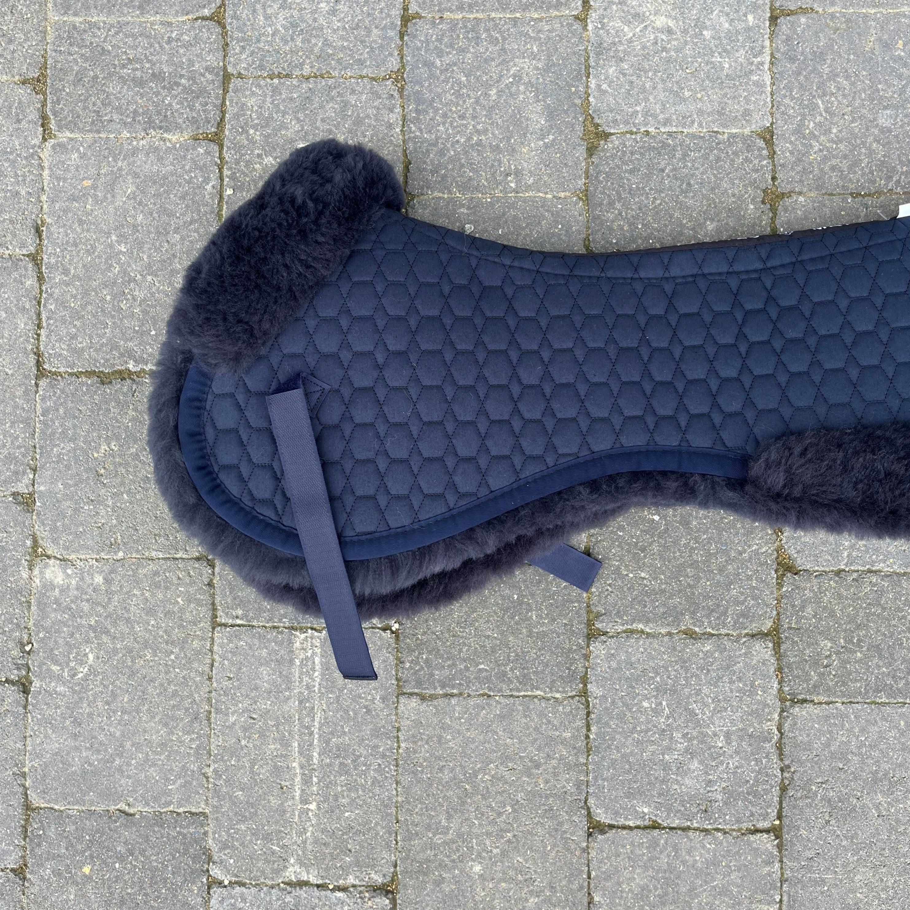 Mattes Fully Lined Half Pad with Front & Rear Trim- Navy FULL