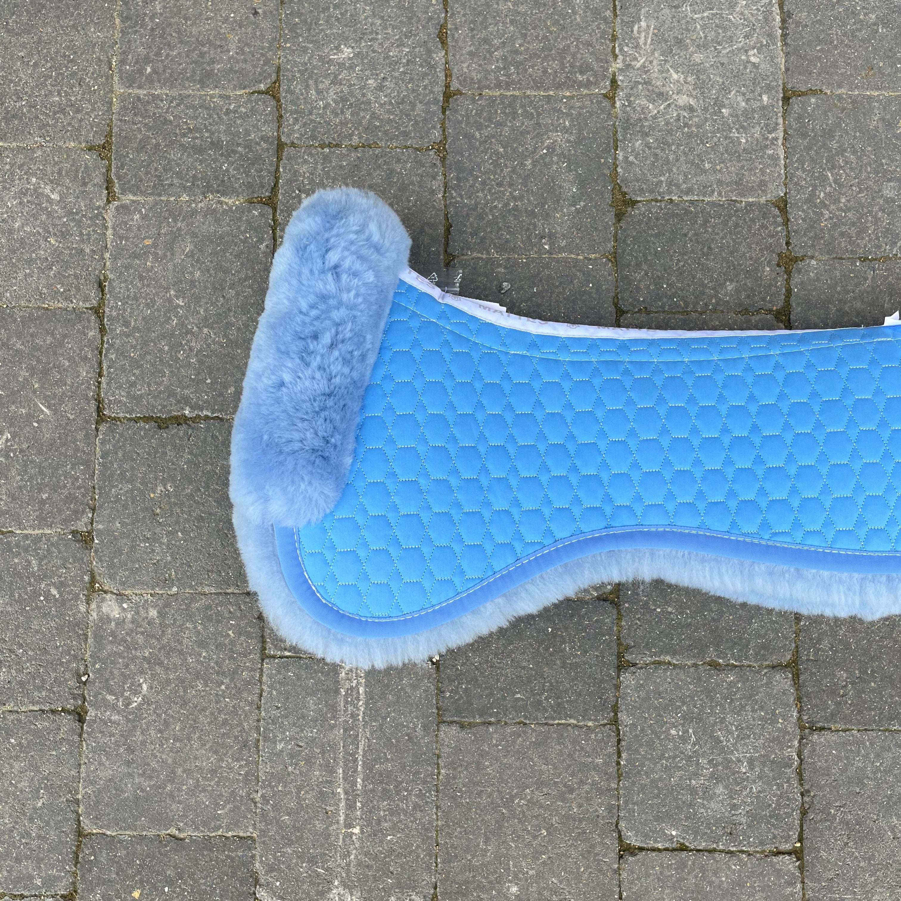 Mattes Fully Lined Half Pad with Front Trim- Light Blue FULL