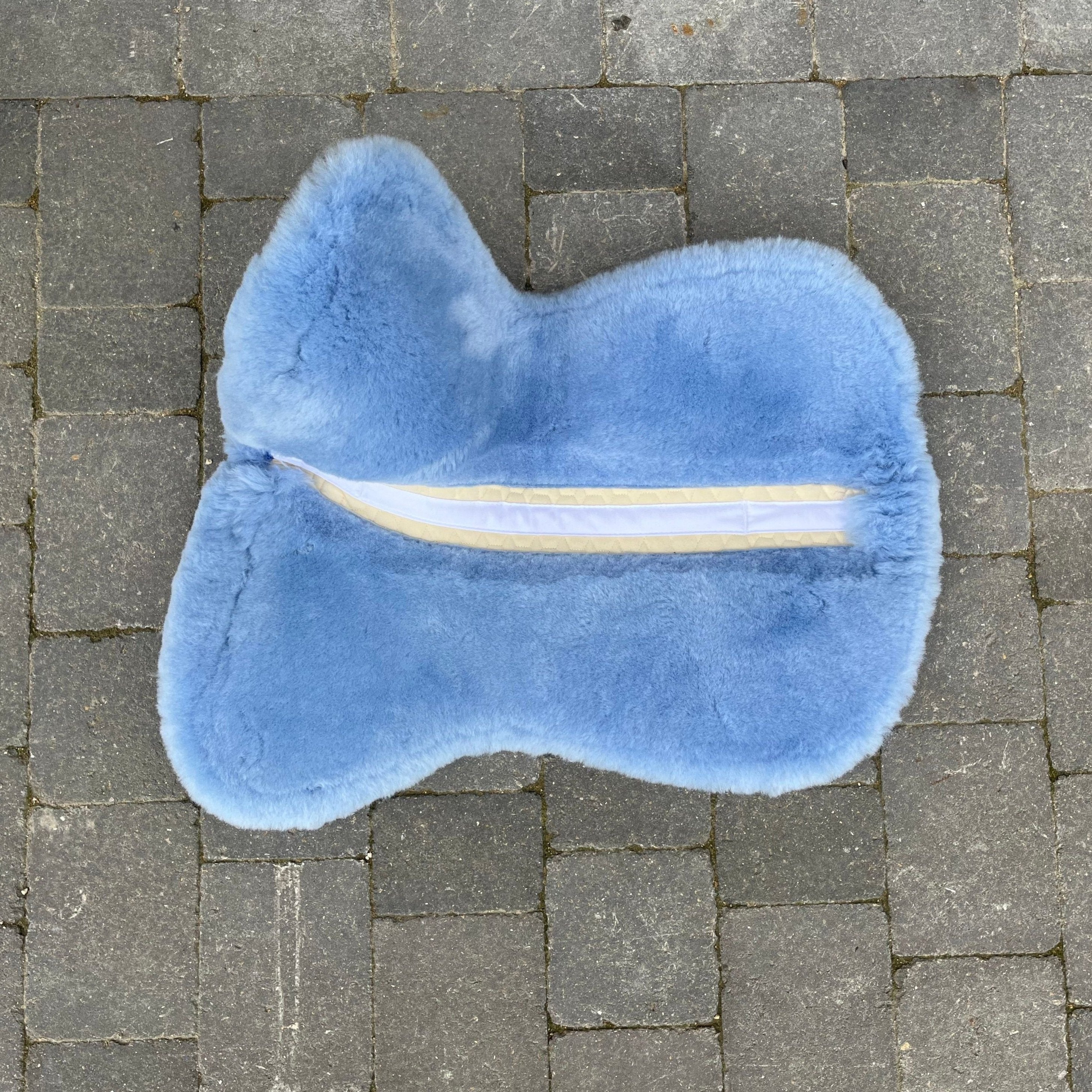 Mattes Fully Lined Half Pad with Front Trim- Light Blue FULL