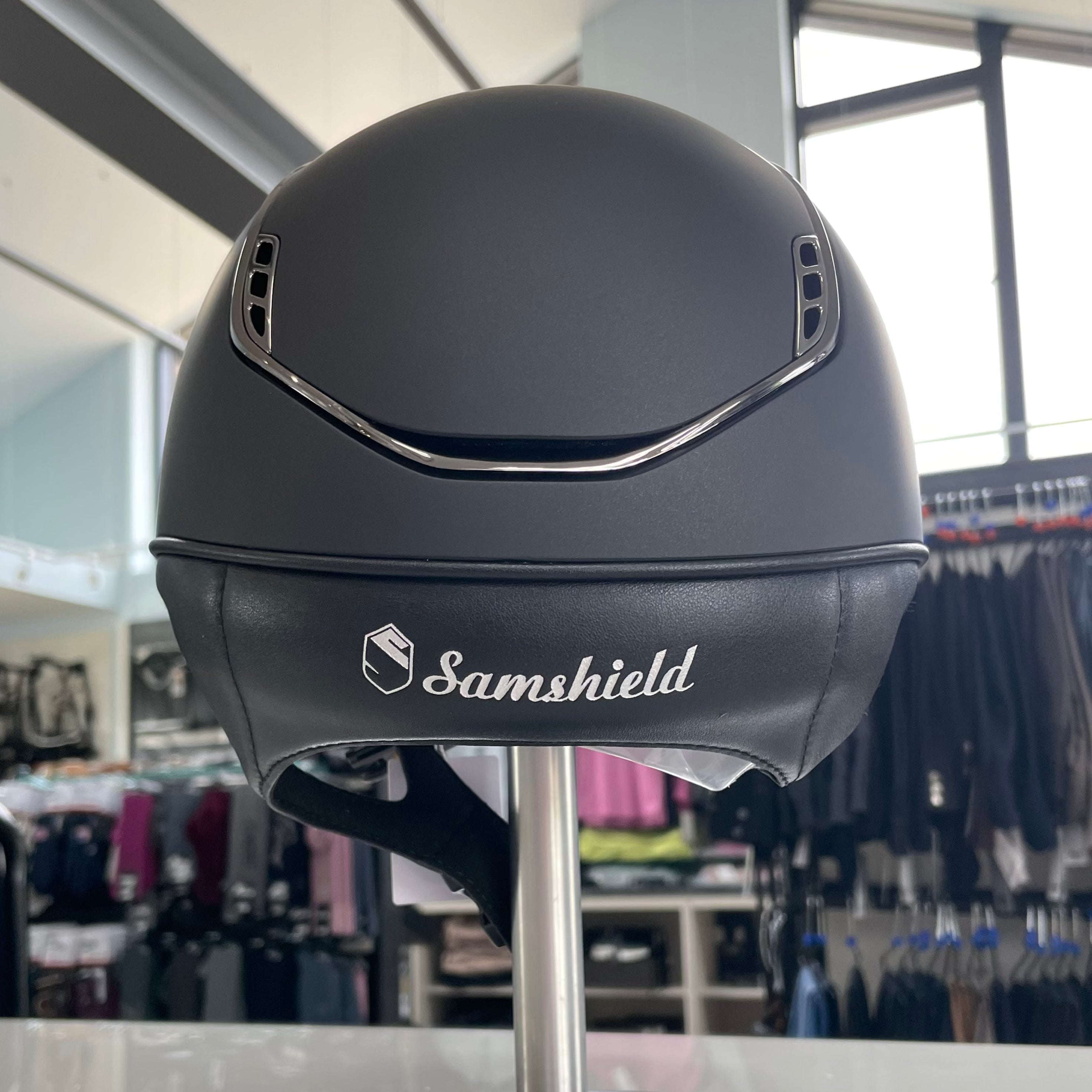 Samshield Shadowmatt Black with crystal badge 2.0 (available in all sizes)- in stock and ready to ship!