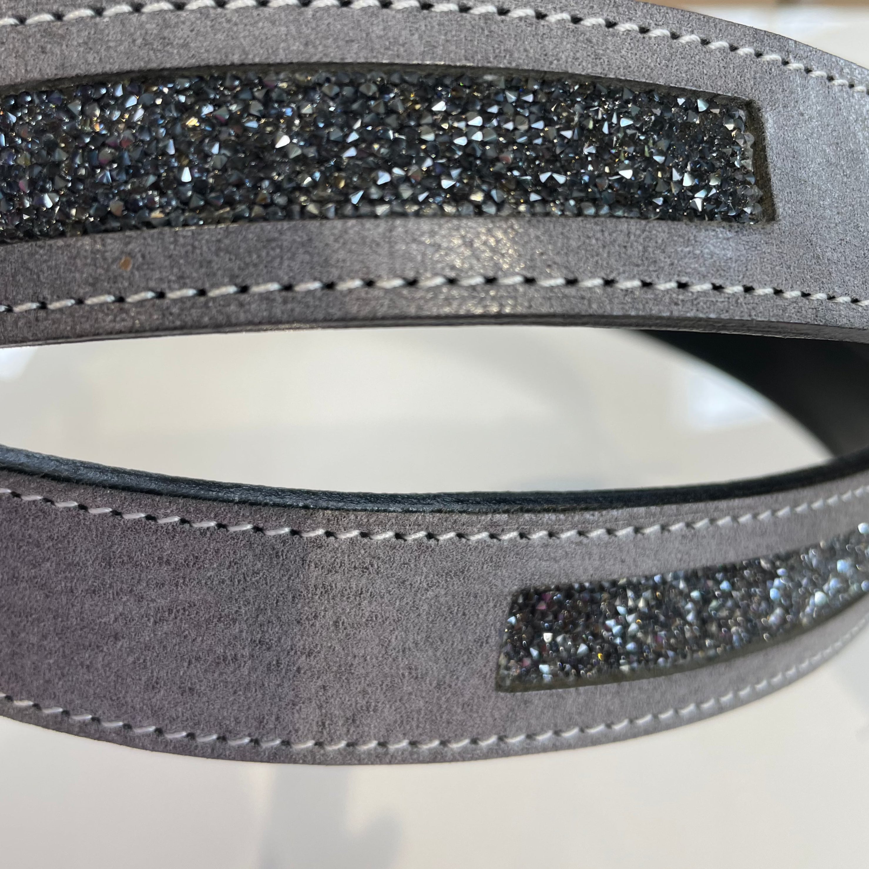 Otto Schumacher Grey fine crystal Belt 95cm- in stock and ready to wear!
