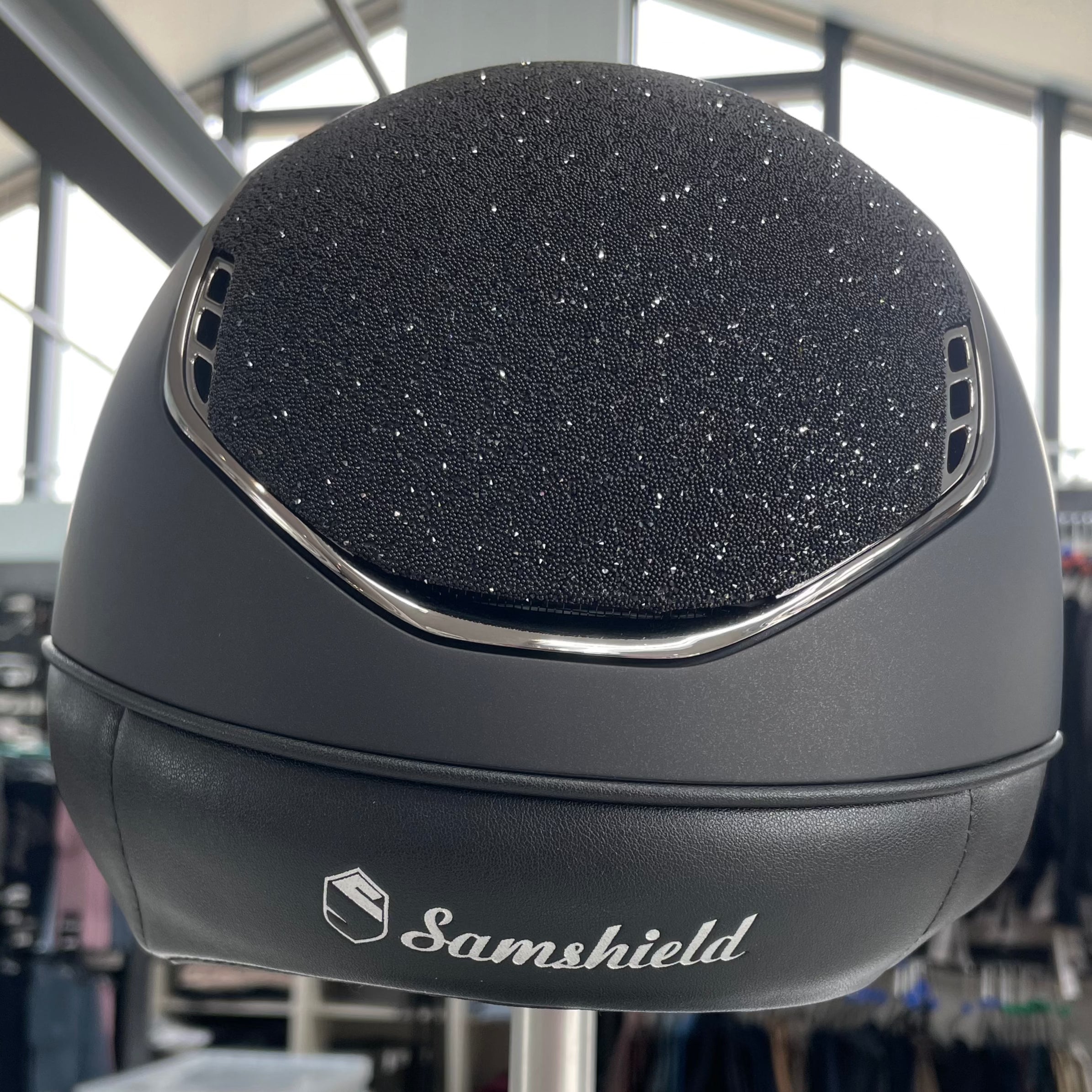 Samshield Shadowmatt 2.0 Black swarovski crystal top (medium and large)- in stock and ready to ship!