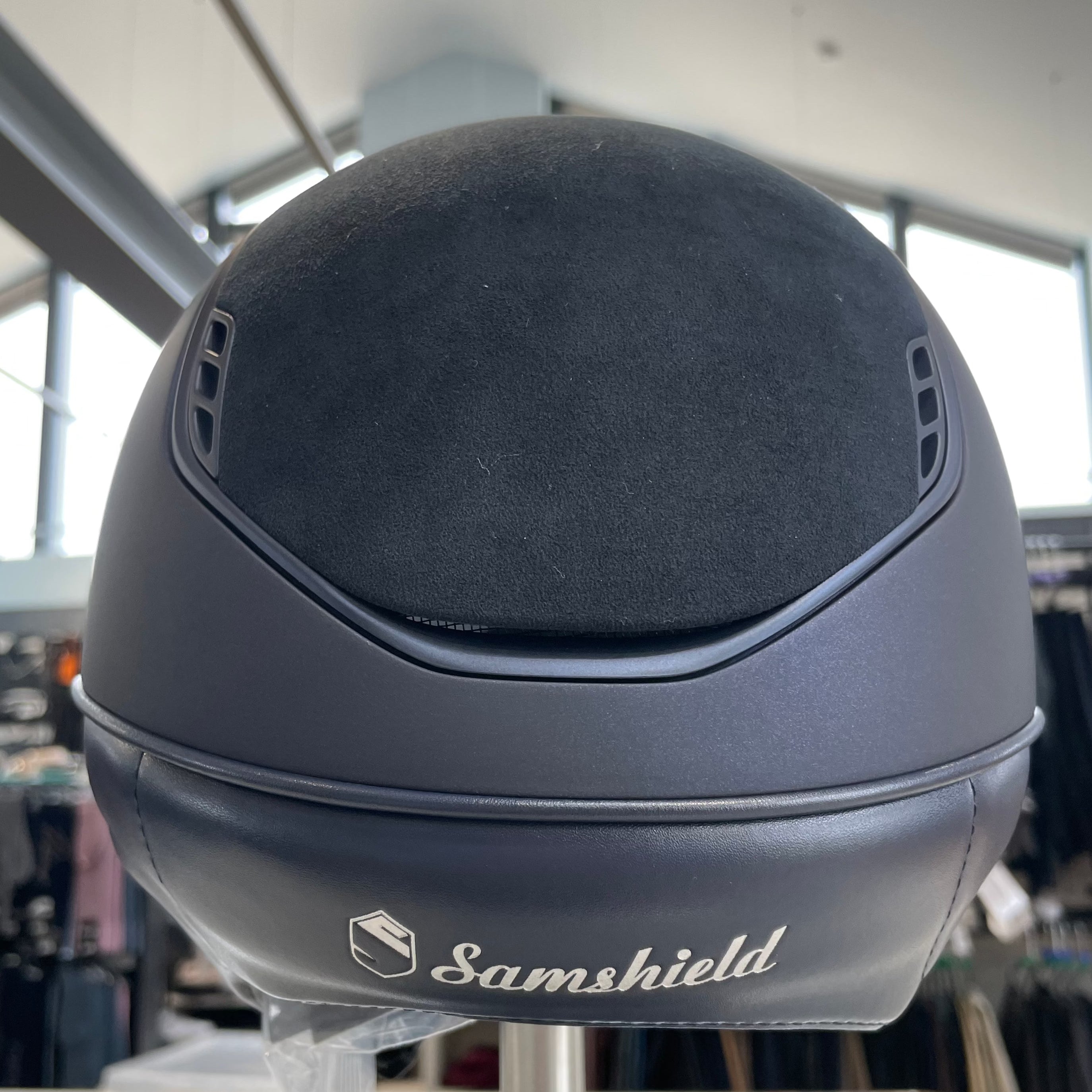 Samshield MissShield 2.0 Blue with alcantara top and swarovski crystal stones (small and medium available)- in stock and ready to ship!