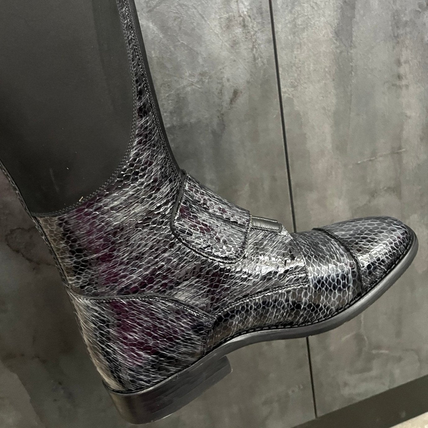 Petrie Rome Boot Grey Honeycombe - Ready to Wear!