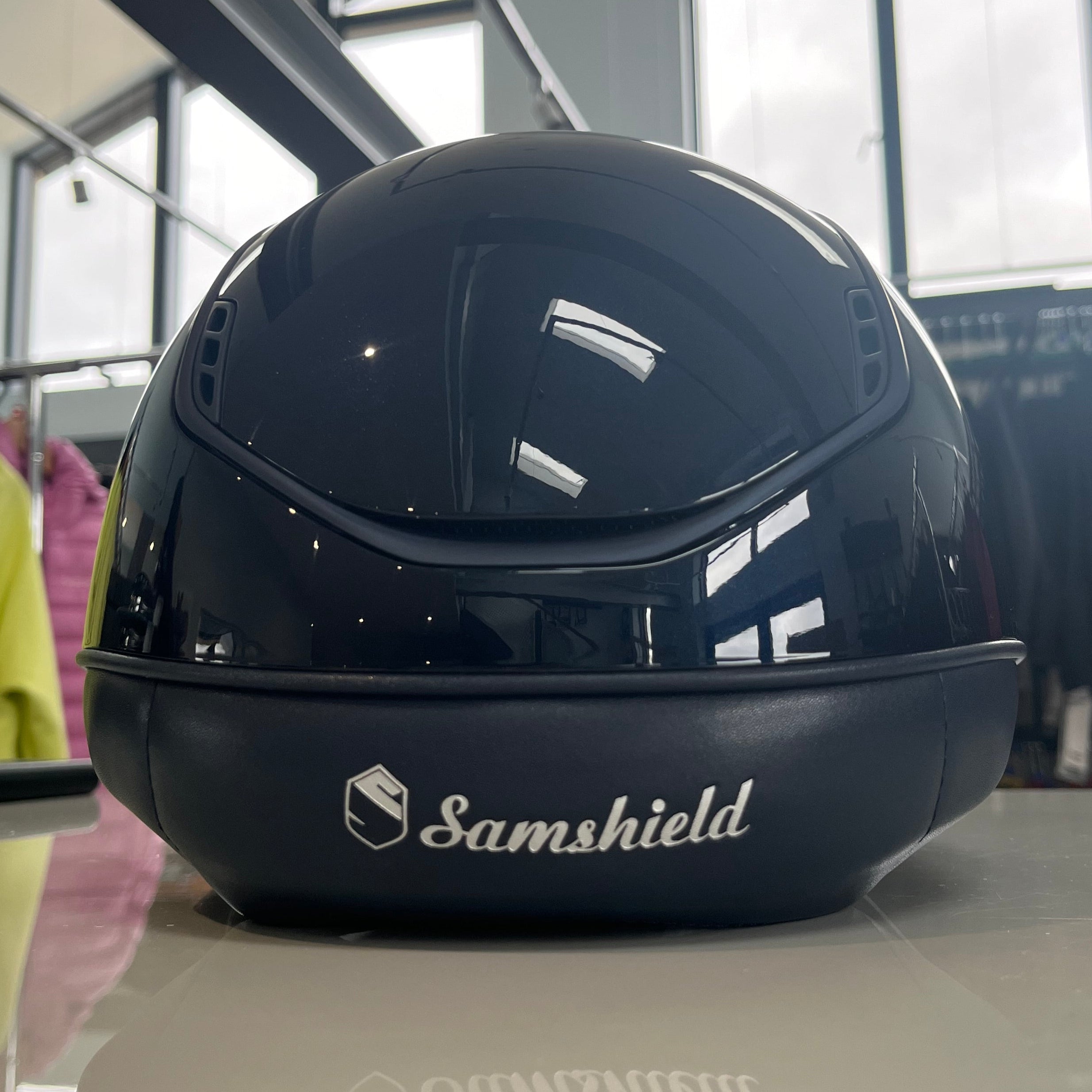 Samshield Shadowglossy 2.0 Blue with matt trim and badge L- in stock and ready to ship!