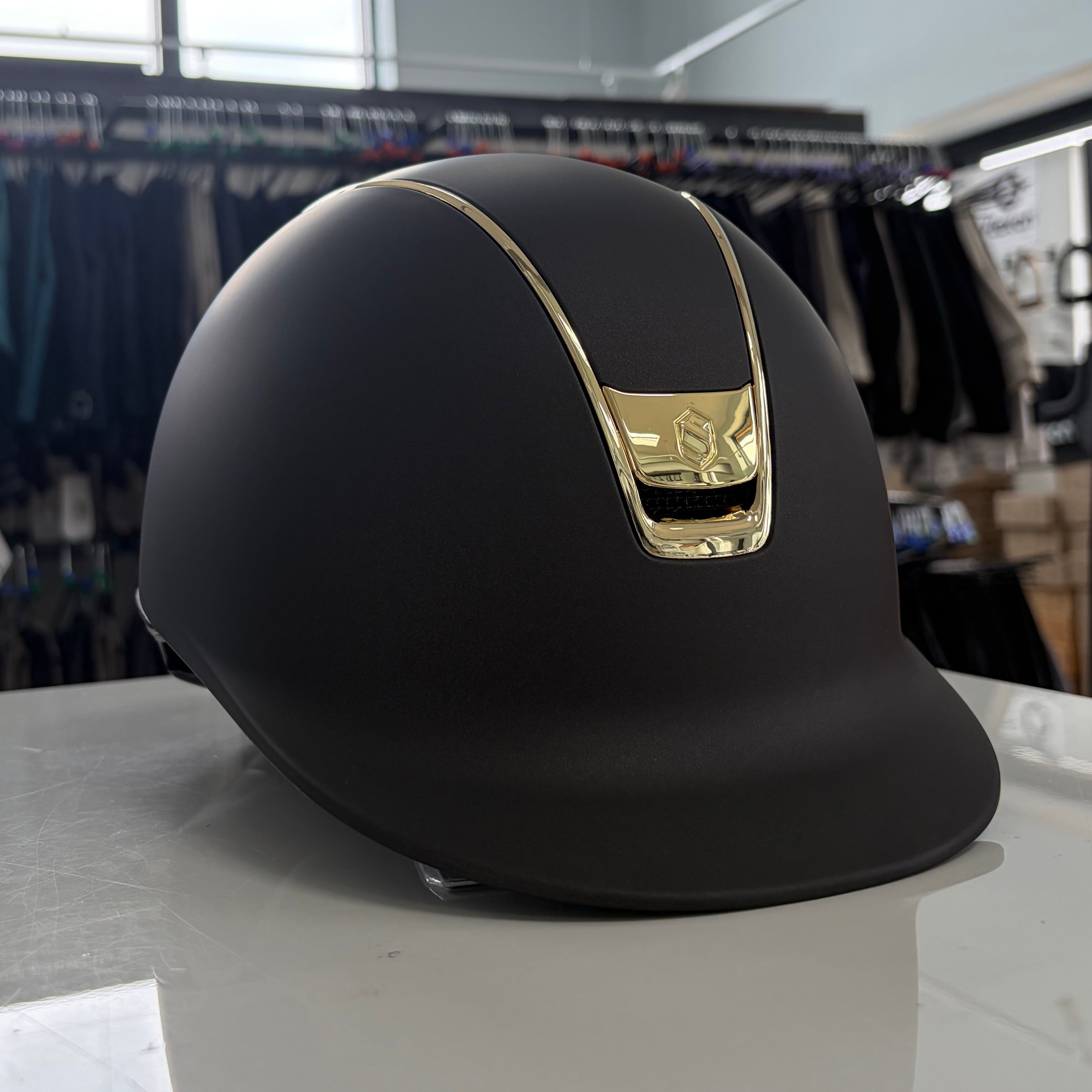 Samshield Shadowmatt 2.0 Brown with gold chrome- S