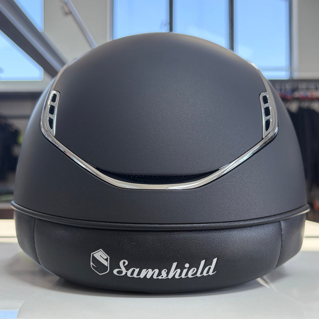 Samshield Shadowmatt 2.0 Black with chrome trim- L