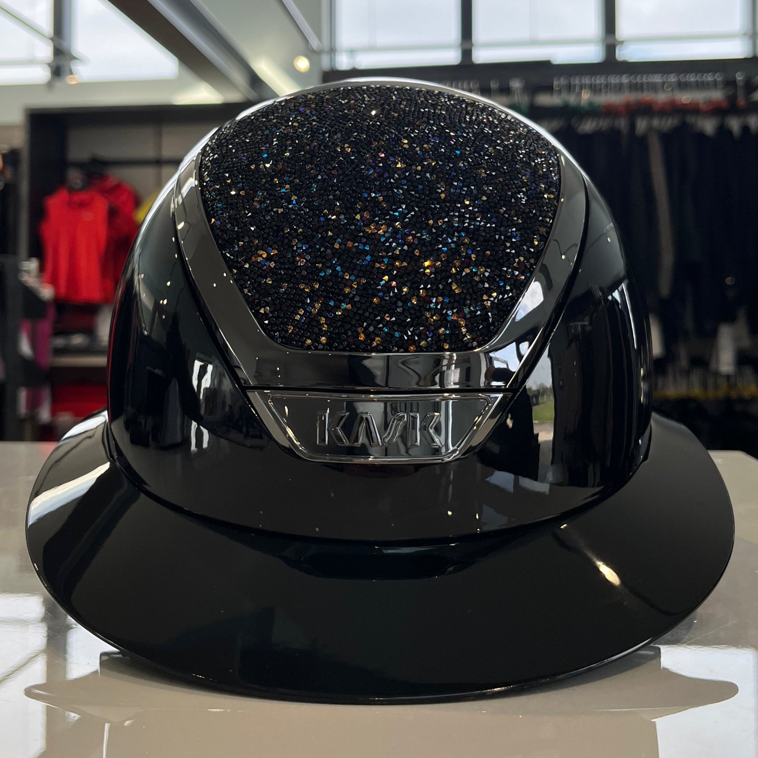 Kask Star Lady Pure Shine - Swarovski Midnight Black/Volcano M - KA3