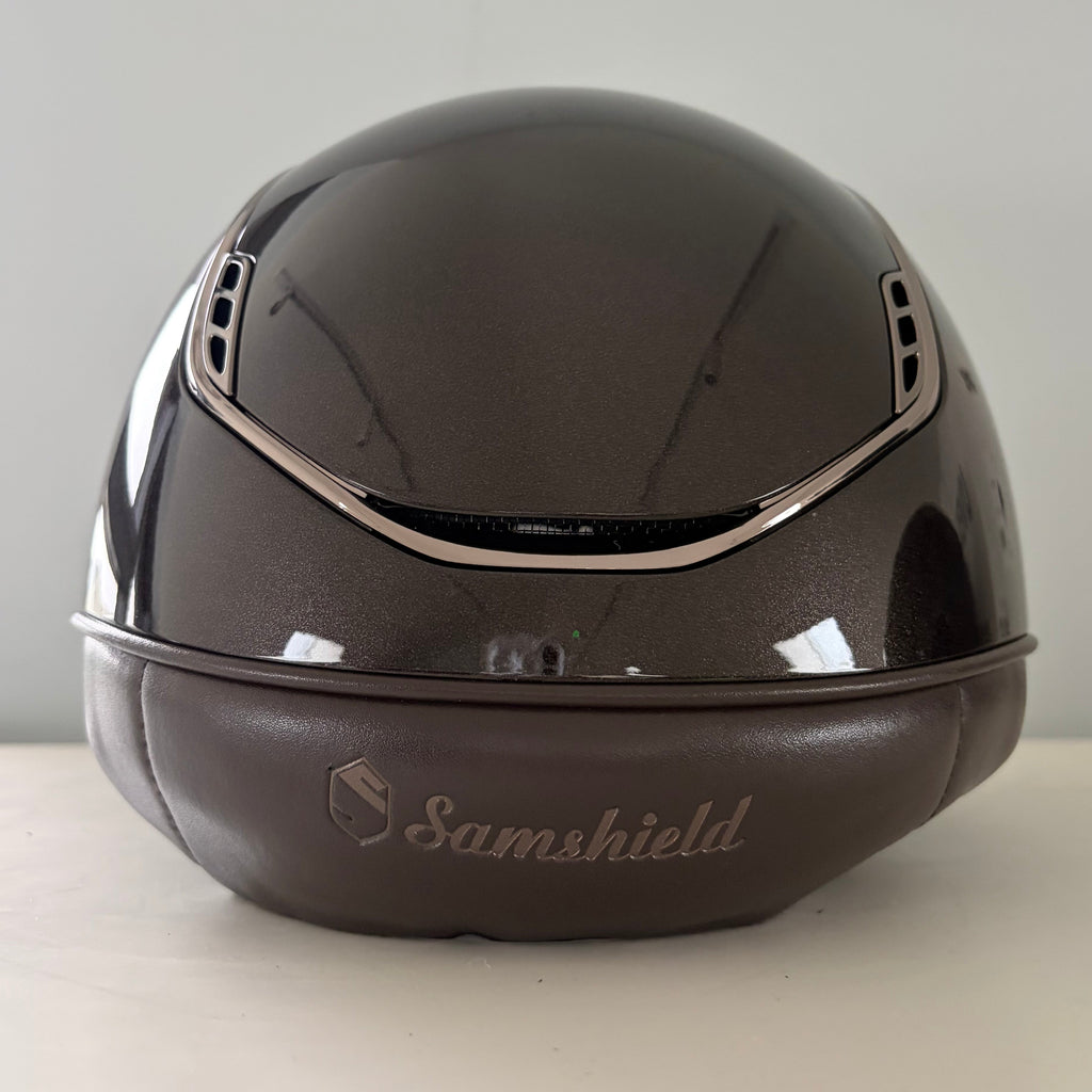 Samshield Shadowmatt 2.0 Brown Glossy with black chrome NEW