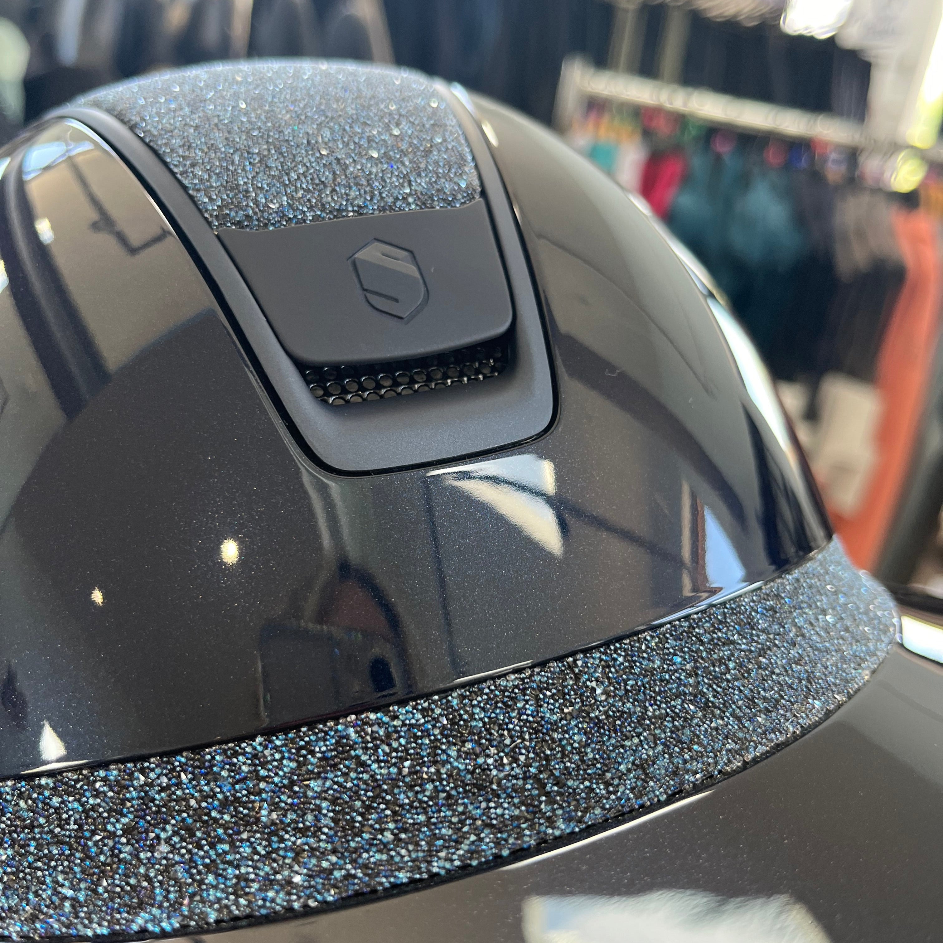 Samshield MissShield 2.0 Blue glossy with matt trim and swarovski top and frontal band M- in stock and ready to ship!