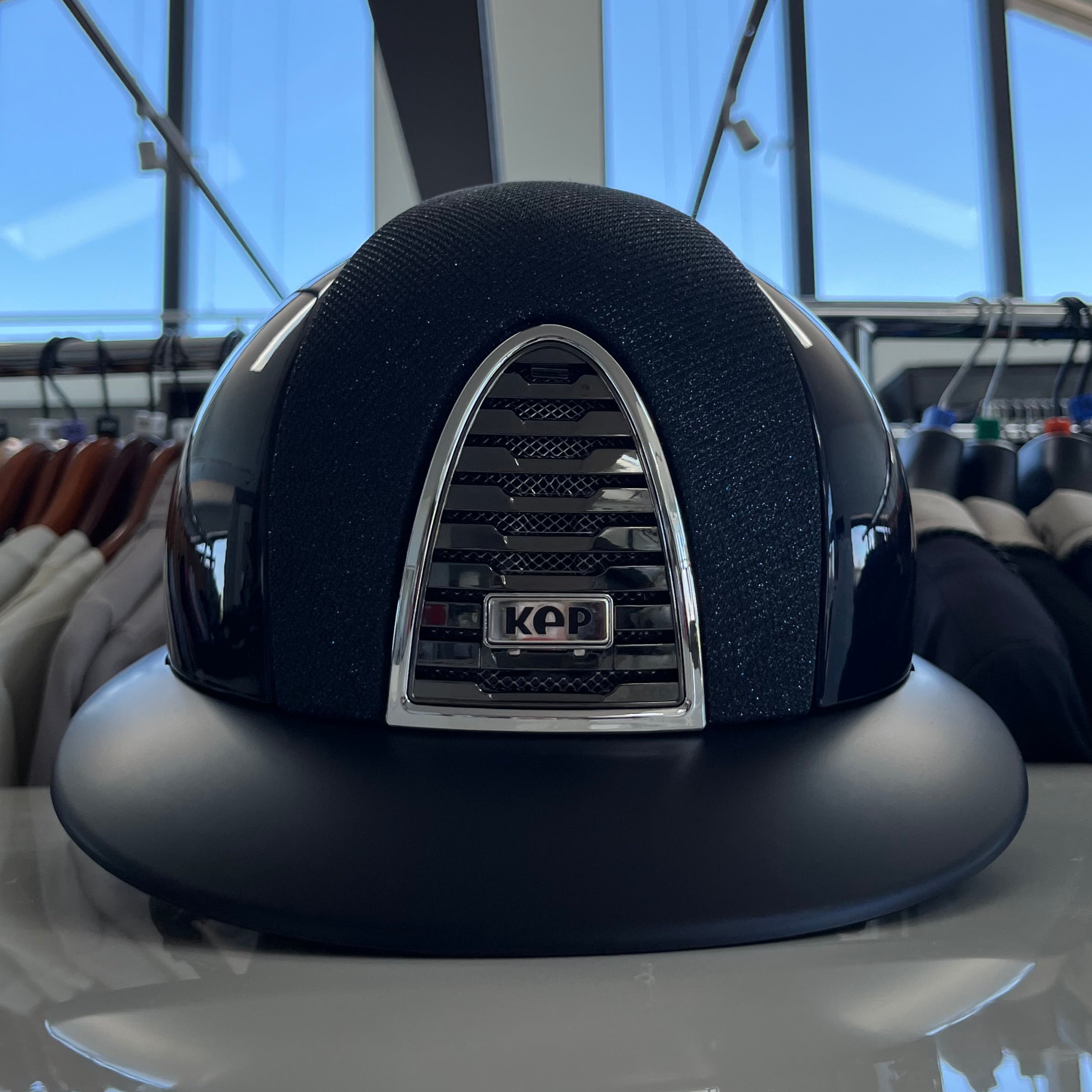Kep Cromo2 Blue Polish Polo peak with luminor blue front insert M- in stock and ready to ship!