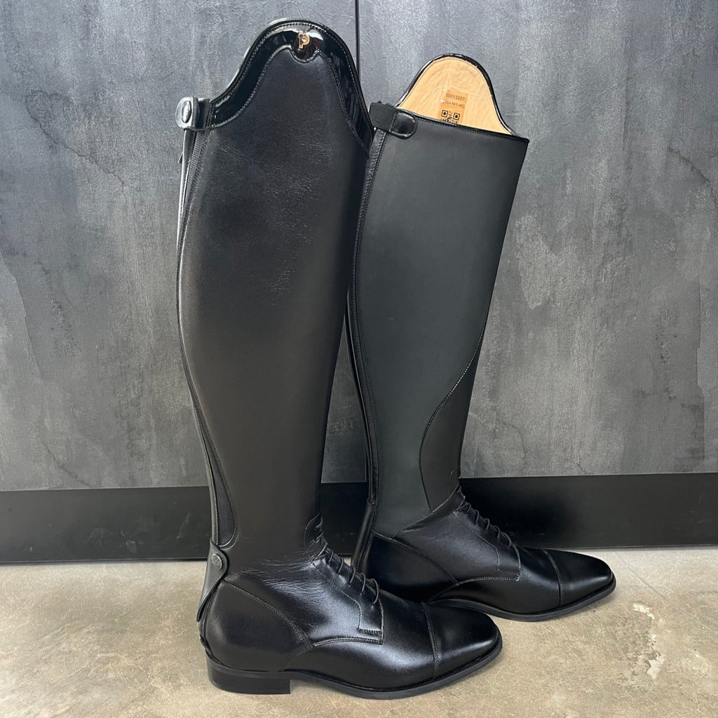 Petrie Napoli Black Boot with Patent rand- Ready to Wear!
