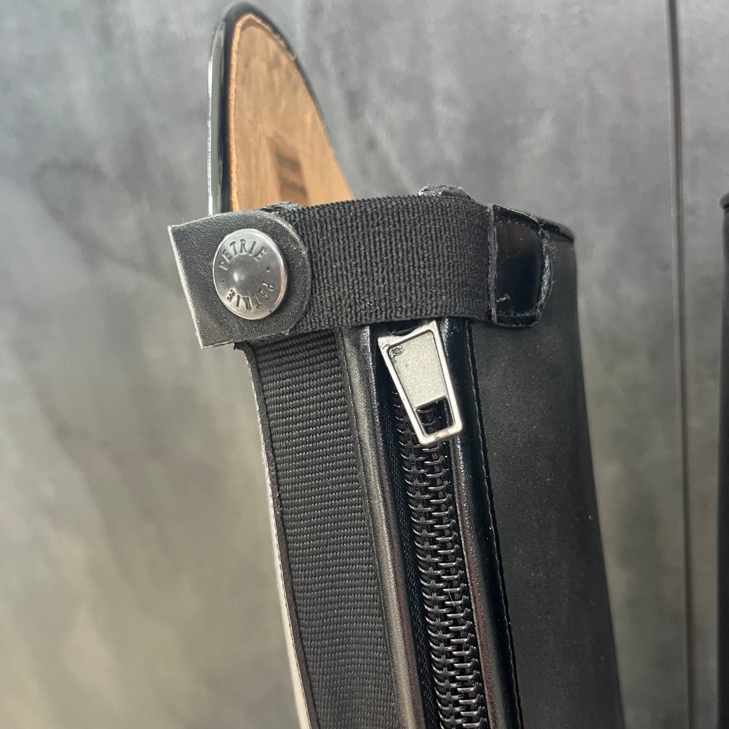 Petrie Napoli Black Boot with Patent rand- Ready to Wear!