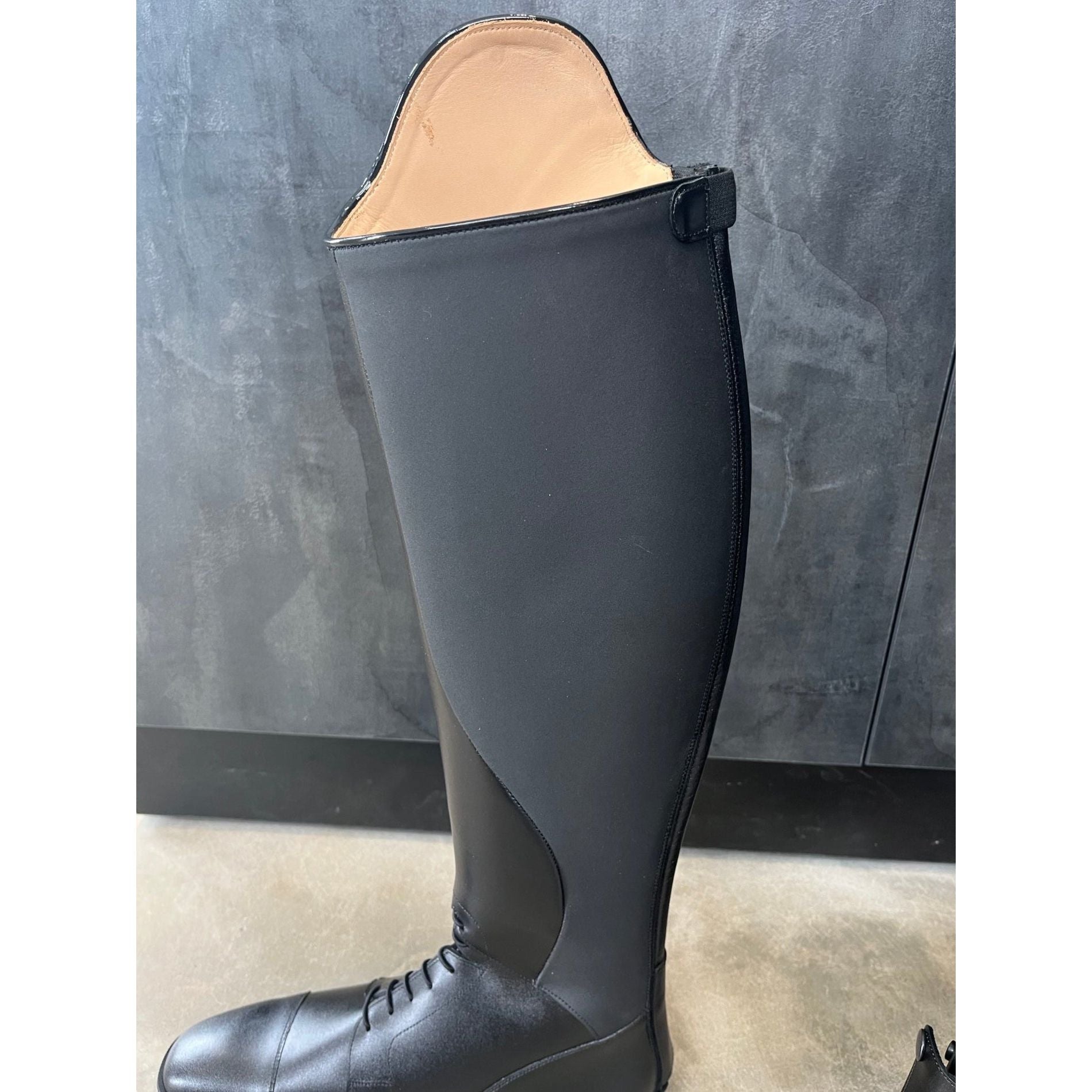 Petrie Napoli Black Boot with Patent cuff- Ready to Wear!