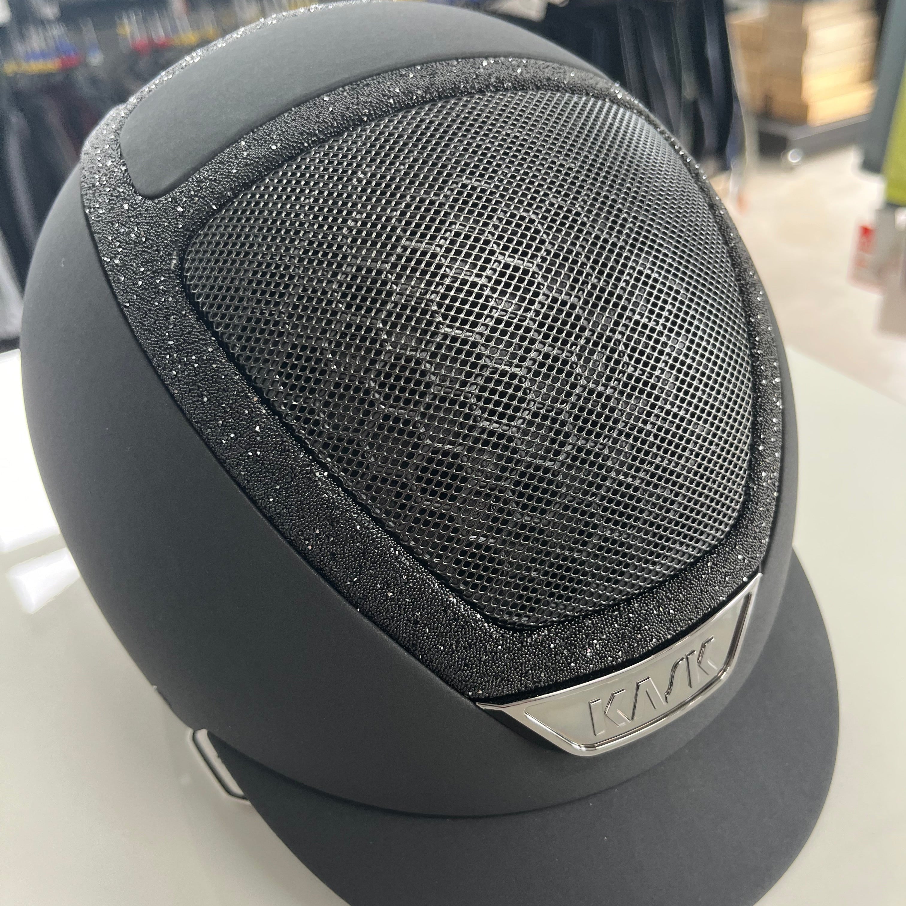 Kask Dogma Chrome Black with swarovski crystal frame S- in stock and ready to ship!