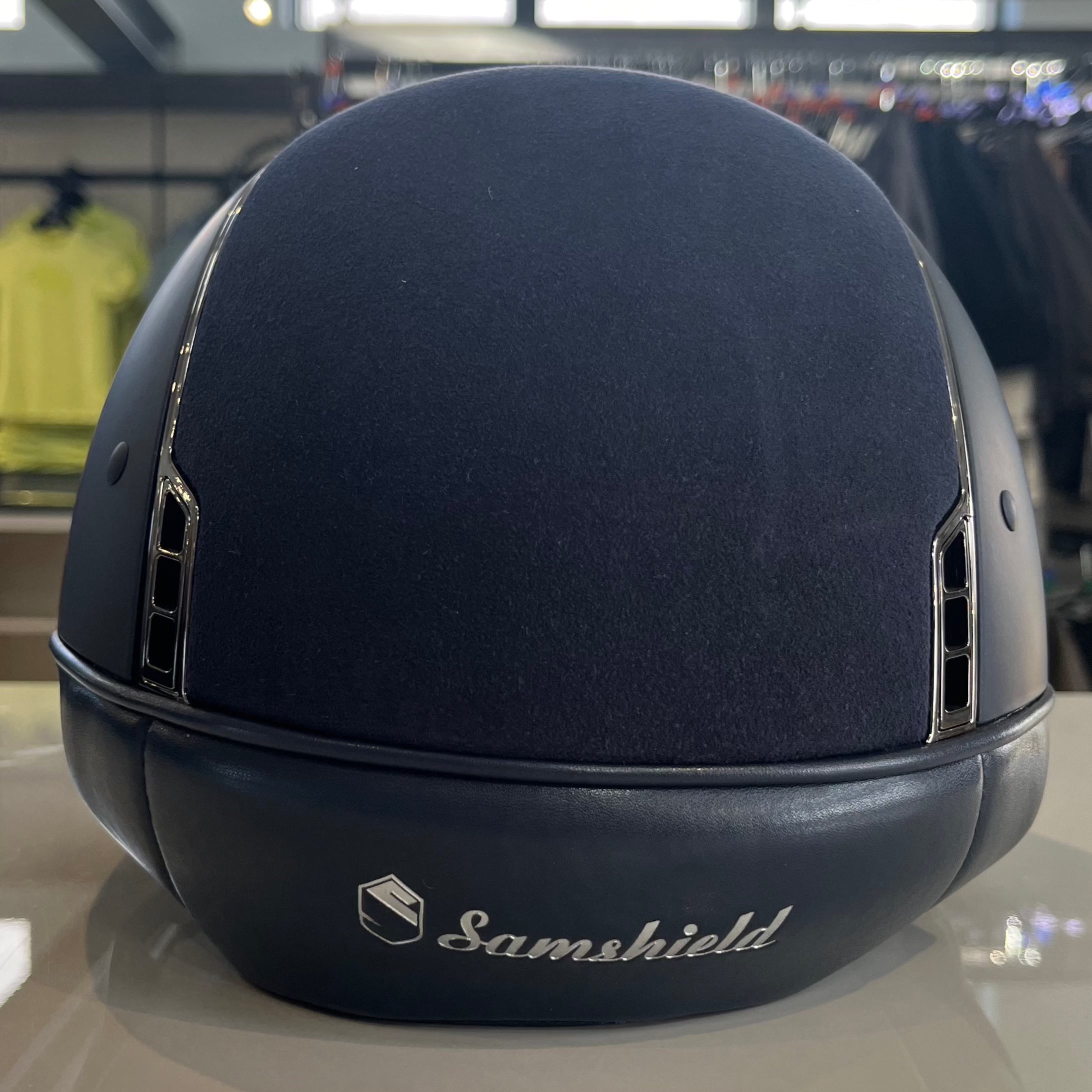 Samshield Shadowmatt 1.0 Blue with Alcantara top-in stock and ready to ship!