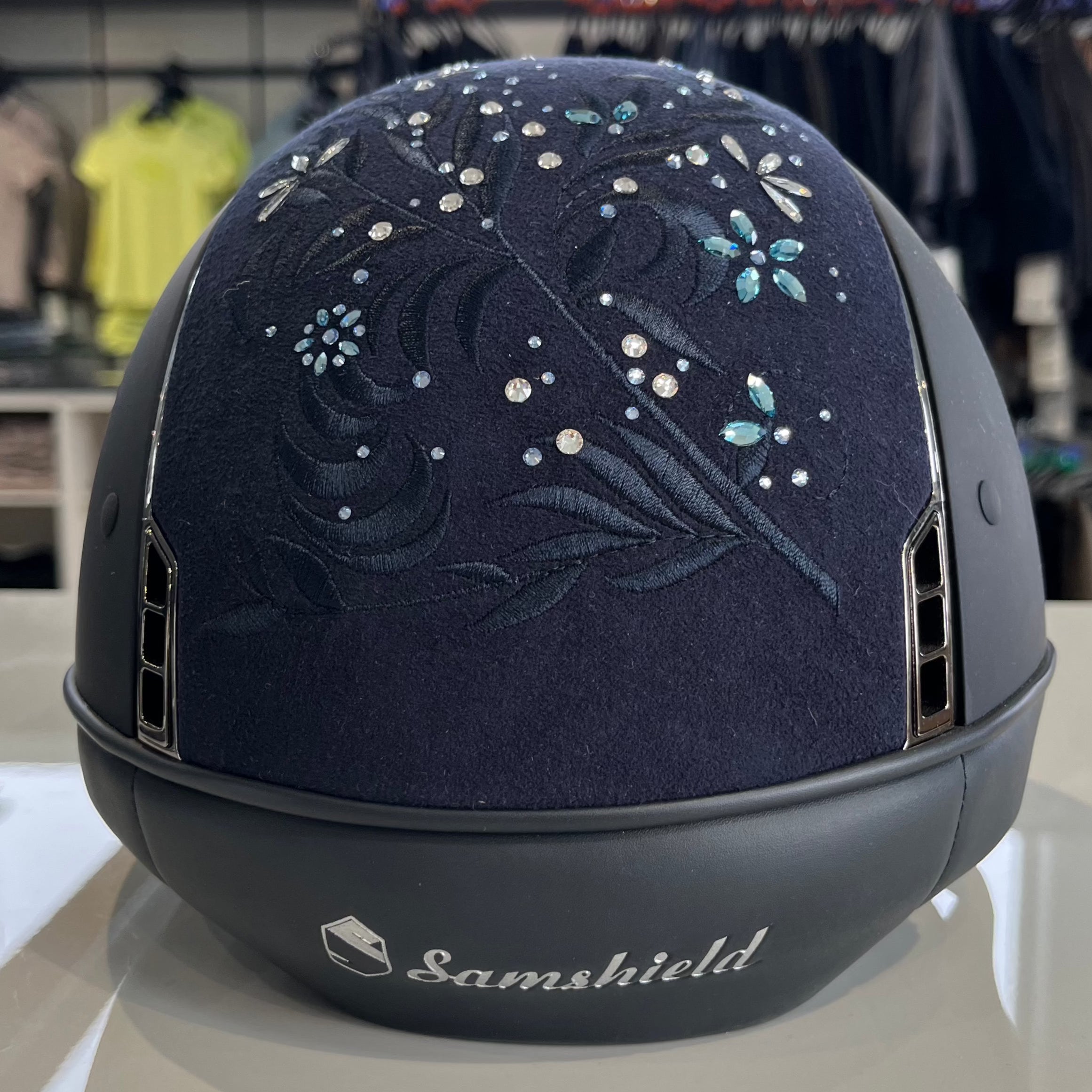 Samshield Shadowmatt 1.0 Blue flower Swarovski S- in stock and ready to ship!