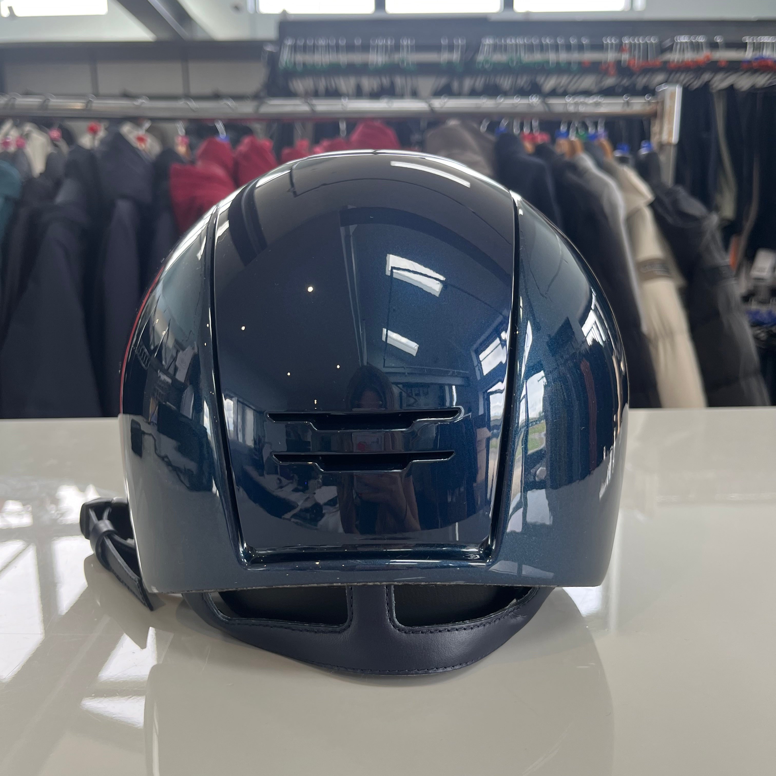 Kep Cromo2 Blue shine/rosegold frame & crystal logo- Large KE12