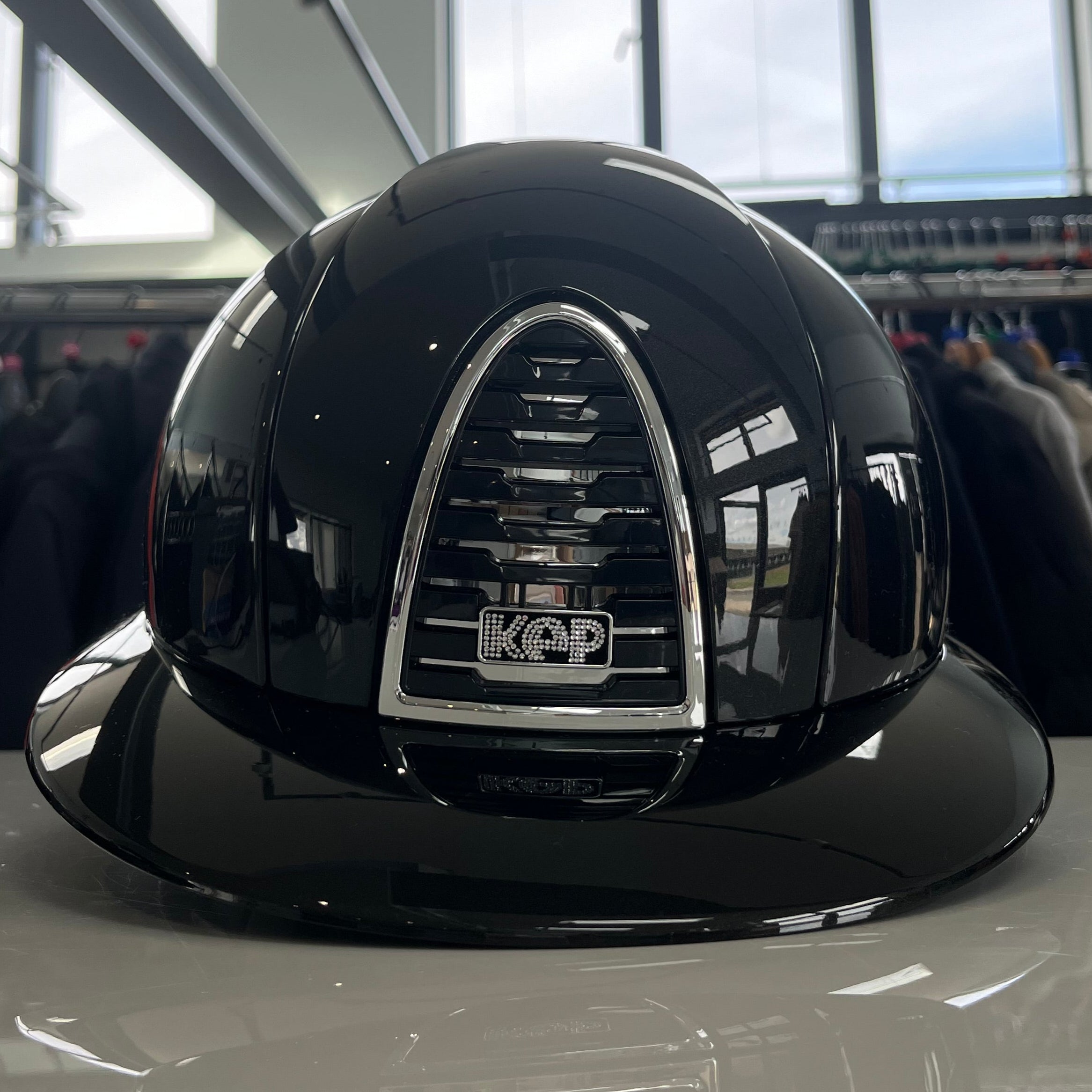 Kep Cromo2 Black Polish Polo & Crystal Logo Large KE13